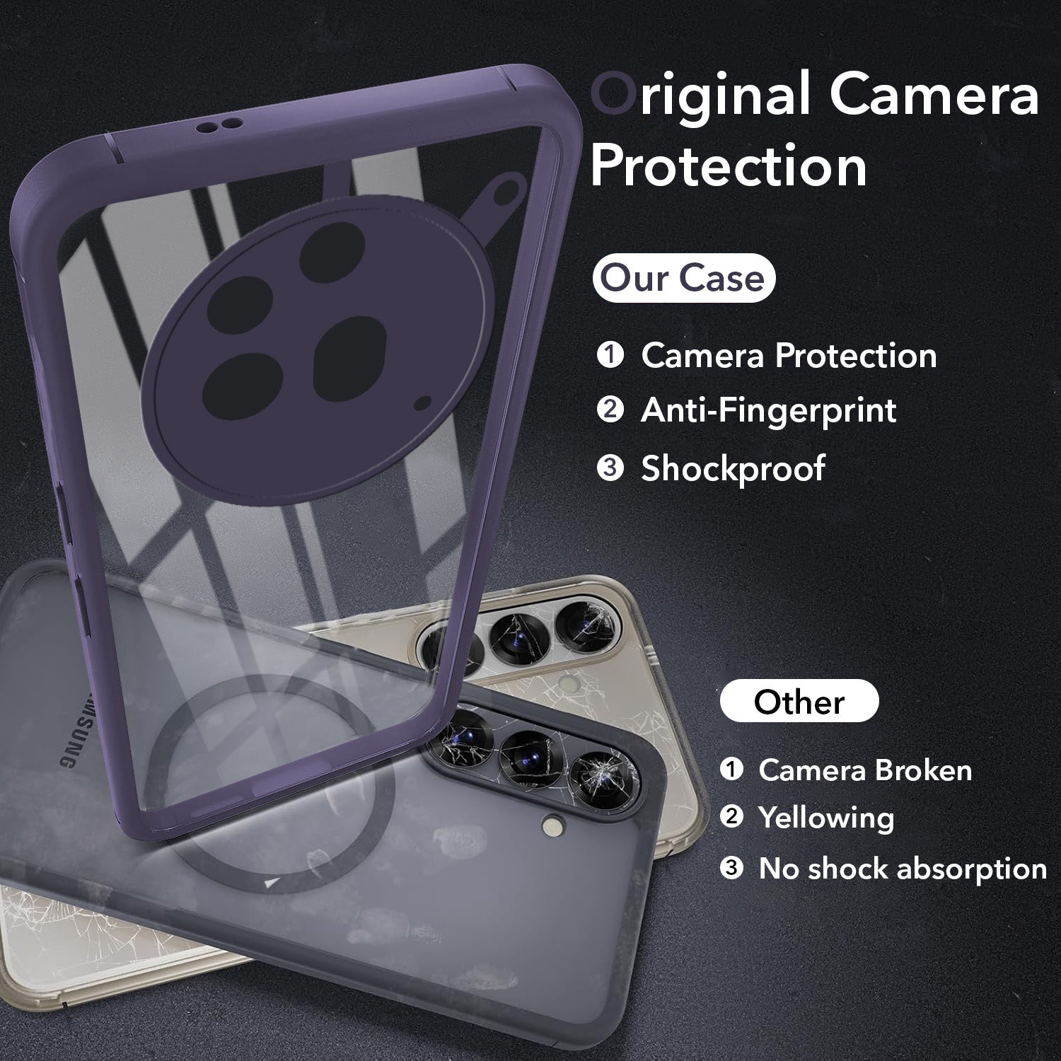 For Nothing Phone 3A Pro 5G Back Cover Case Ultra-Hybrid  (Lifetime Anti Yellow | Anti Scratch | Crystal Clear Shockproof)