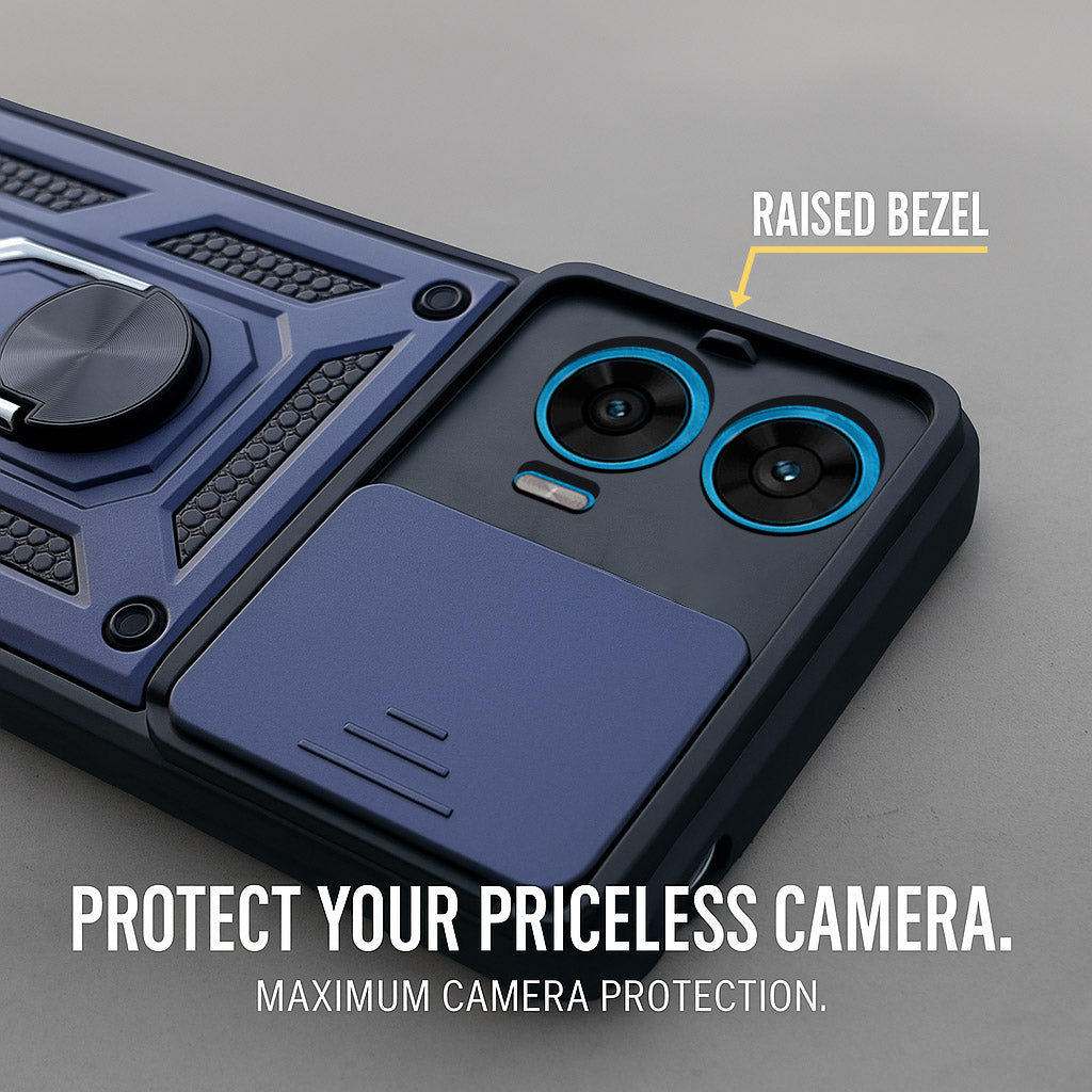For Motorola Moto G96 Back Cover Case (Hybrid Dual Armor Polycarbonate)