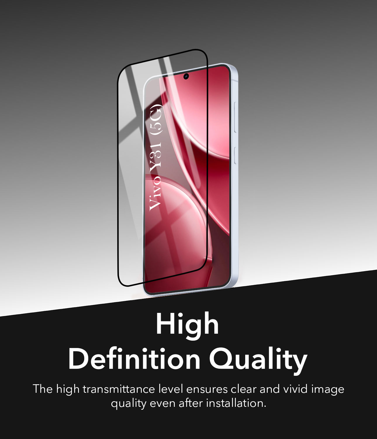 (Pack of 2) Tempered Glass For Vivo Y31 5G Military-Grade Gorilla Screen Protector With Installation Kit | Shatterproof, Full Coverage, HD Clear, Scratch Resistant