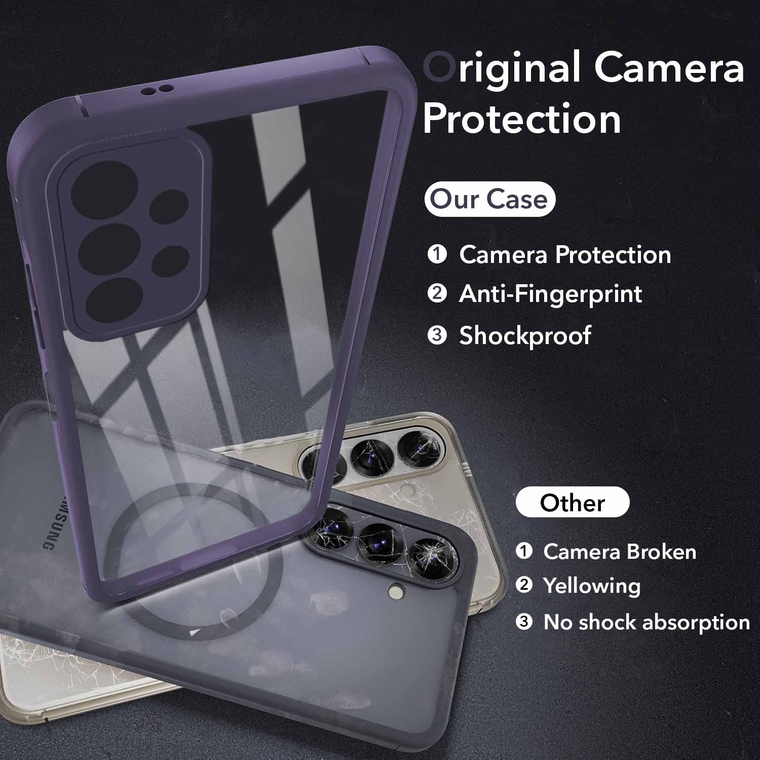 For Samsung Galaxy A23 4G | 5G Back Cover Case  Ultra-Hybrid (Lifetime Anti Yellow | Anti Scratch | Crystal Clear Shockproof)