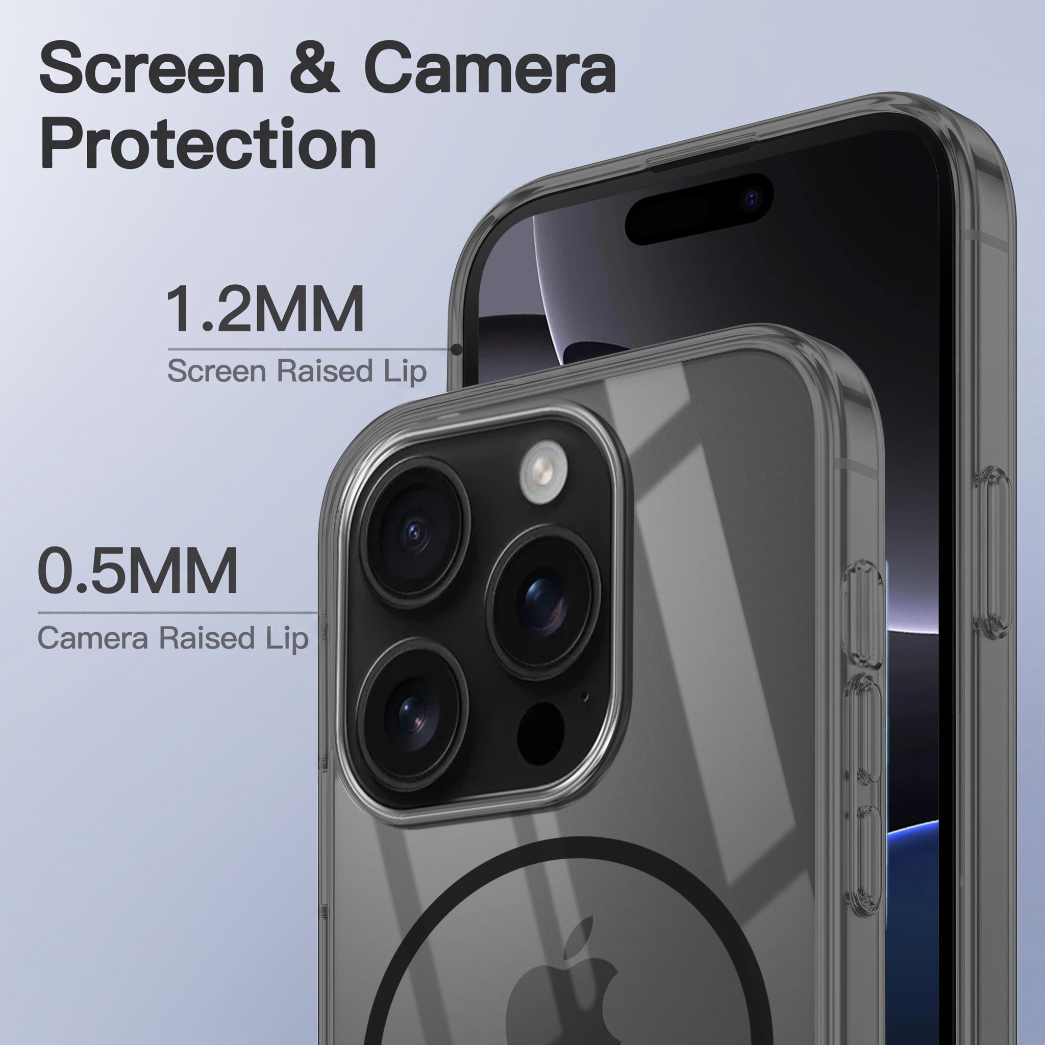 For Apple iPhone 16 Pro Back Case Cover Crystal Anti Yellow (Unbreakable PC | MagSafe Wireless Charging Support |Camera Protection Bump)