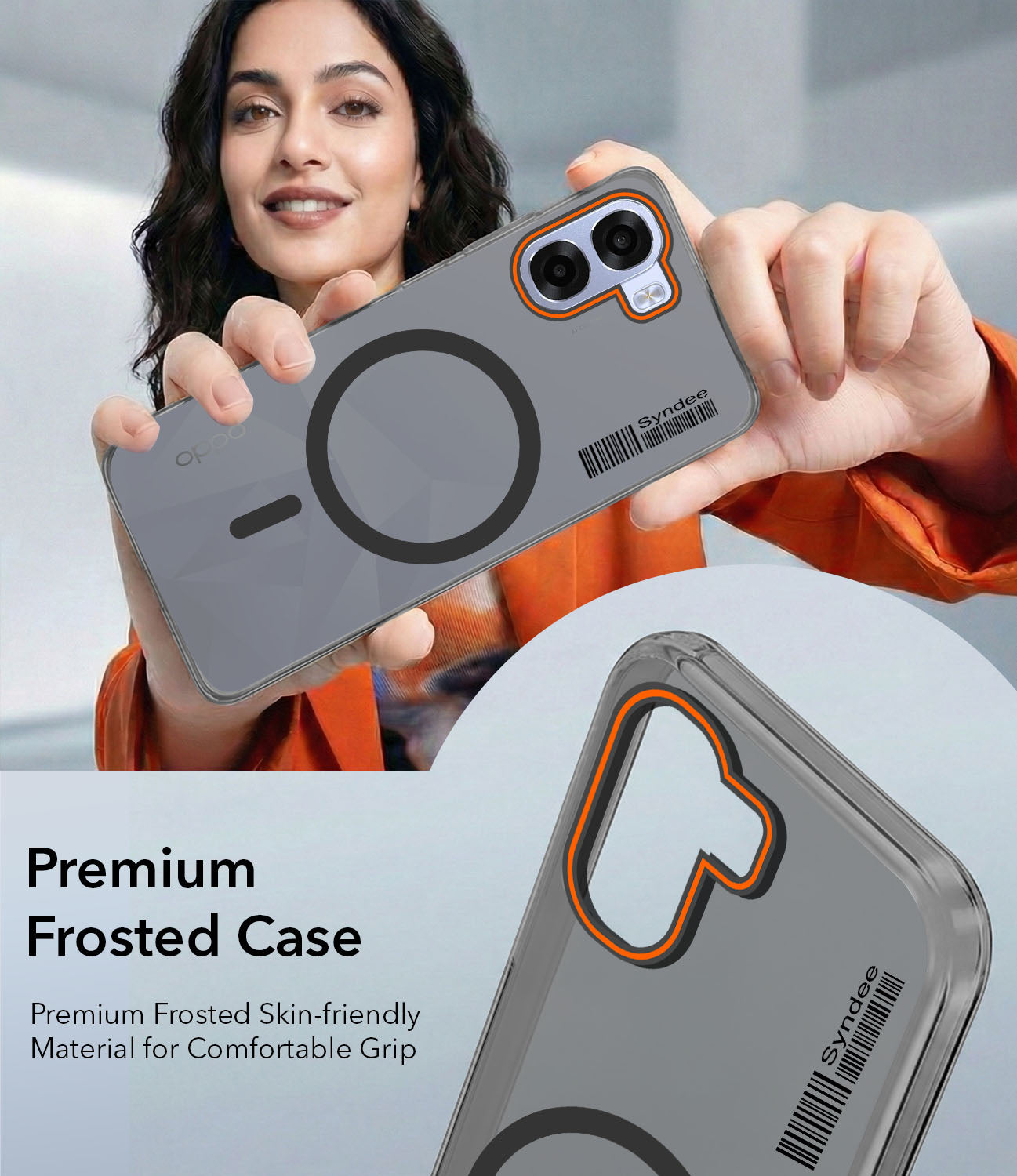 For Oppo K14x 5G Back Cover Case (Soft Touch | Camera Bump Protection | MagSafe Compatible | Matte Finish)