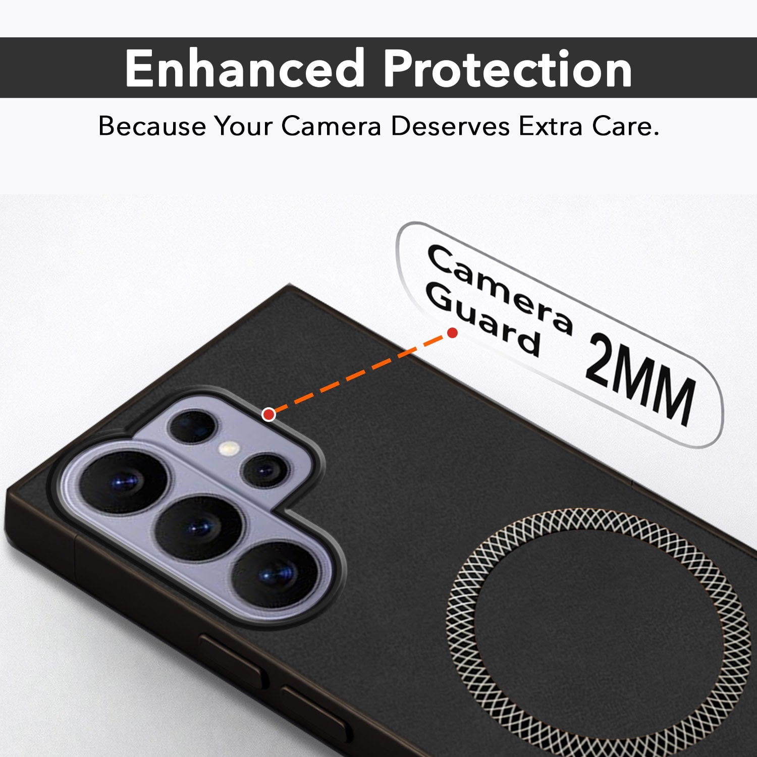 For Samsung Galaxy S26 Ultra Back Cover Case Leather Finish (MagSafe Compatible Wireless Charging | Soft Touch | Camera Bump Protection)
