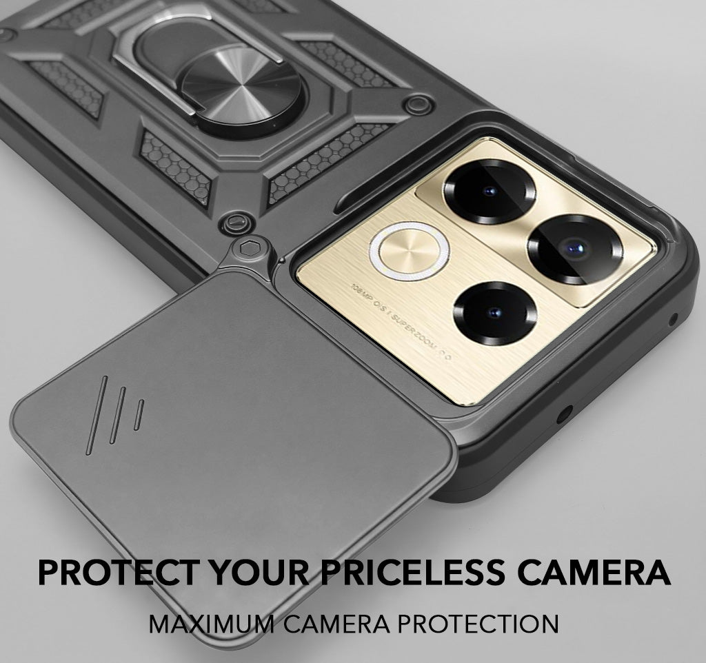 For Infinix Note 40 Pro 5G | Infinix Note 40 Pro Plus Back Case Cover (Hybrid Dual Armor Polycarbonate)
