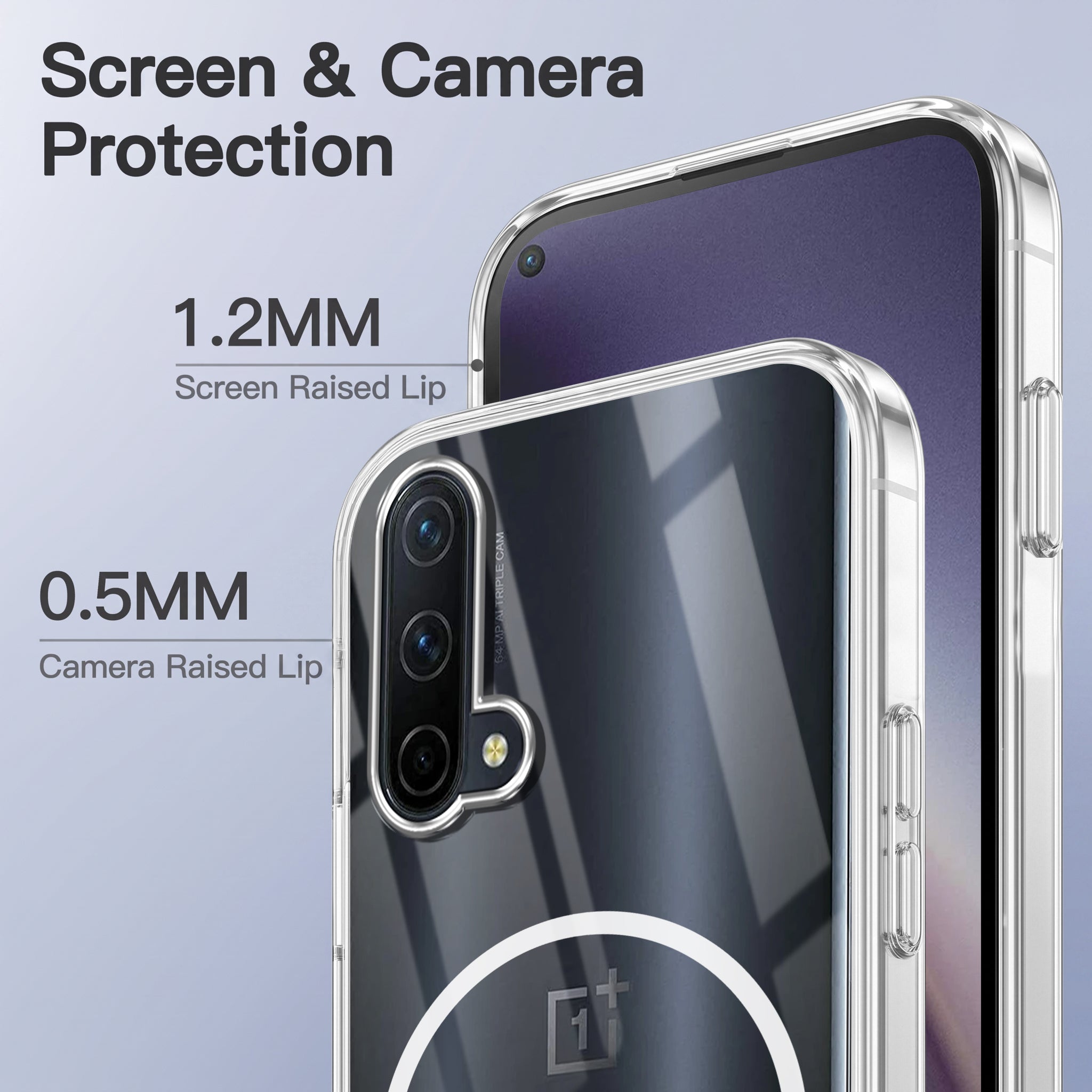 For OnePlus Nord CE 5G Back Case Cover Crystal Anti Yellow (Unbreakable PC | MagSafe Wireless Charging Support |Camera Protection Bump)