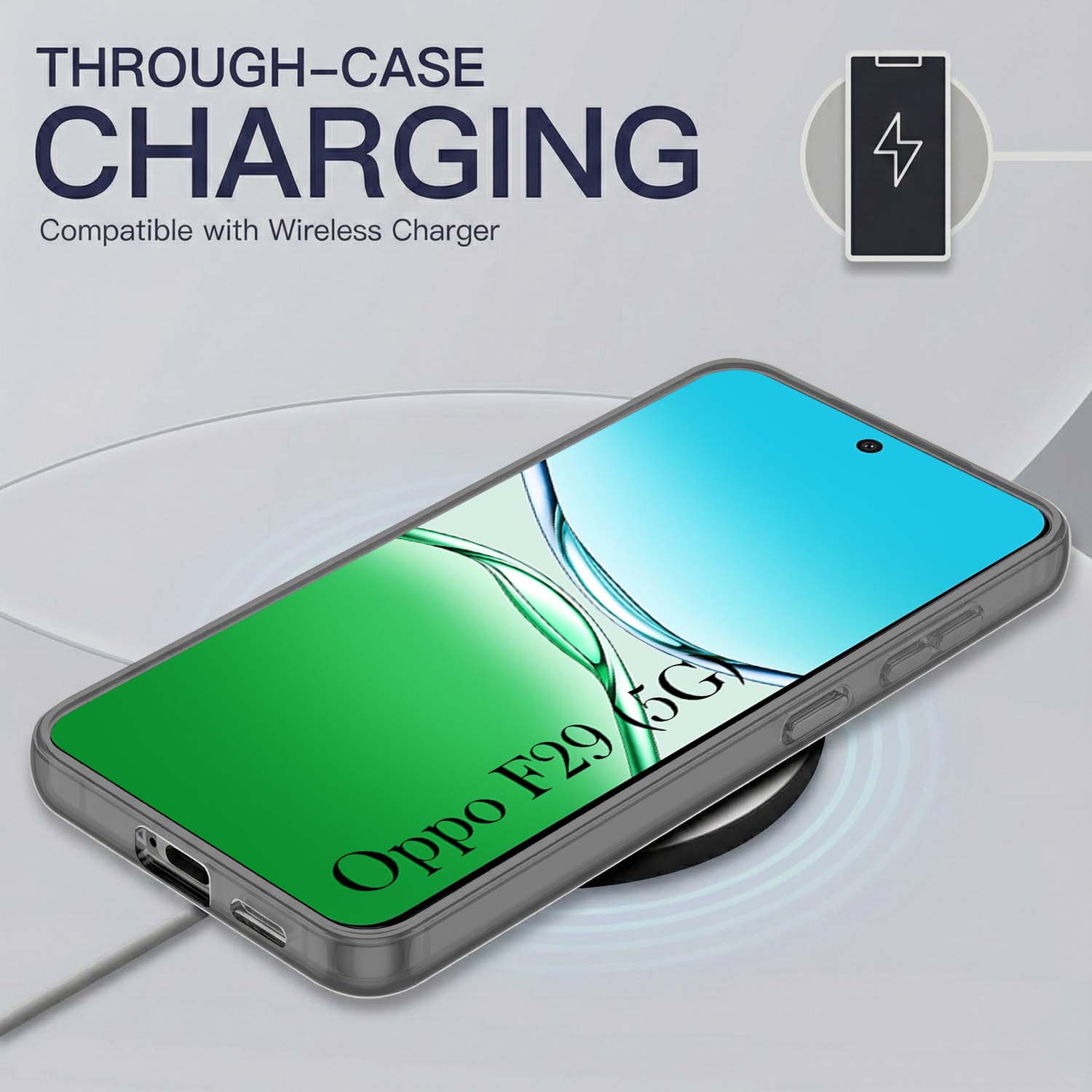 For Oppo F29 Back Cover Case Silicone (Slim Paper Thin | Camera Protection Bump | Minimalist Professional | Soft Flexible) "