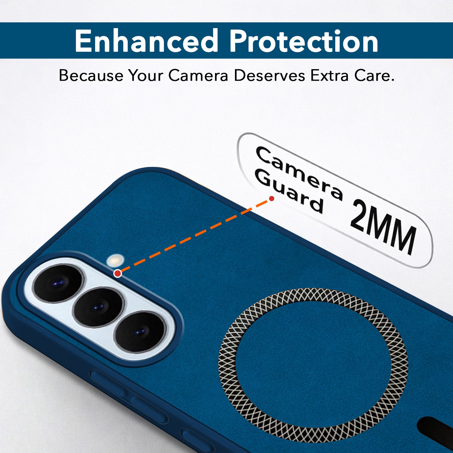 For Samsung Galaxy S26 5G Back Cover Case Leather Finish (MagSafe Compatible Wireless Charging | Soft Touch | Camera Bump Protection)