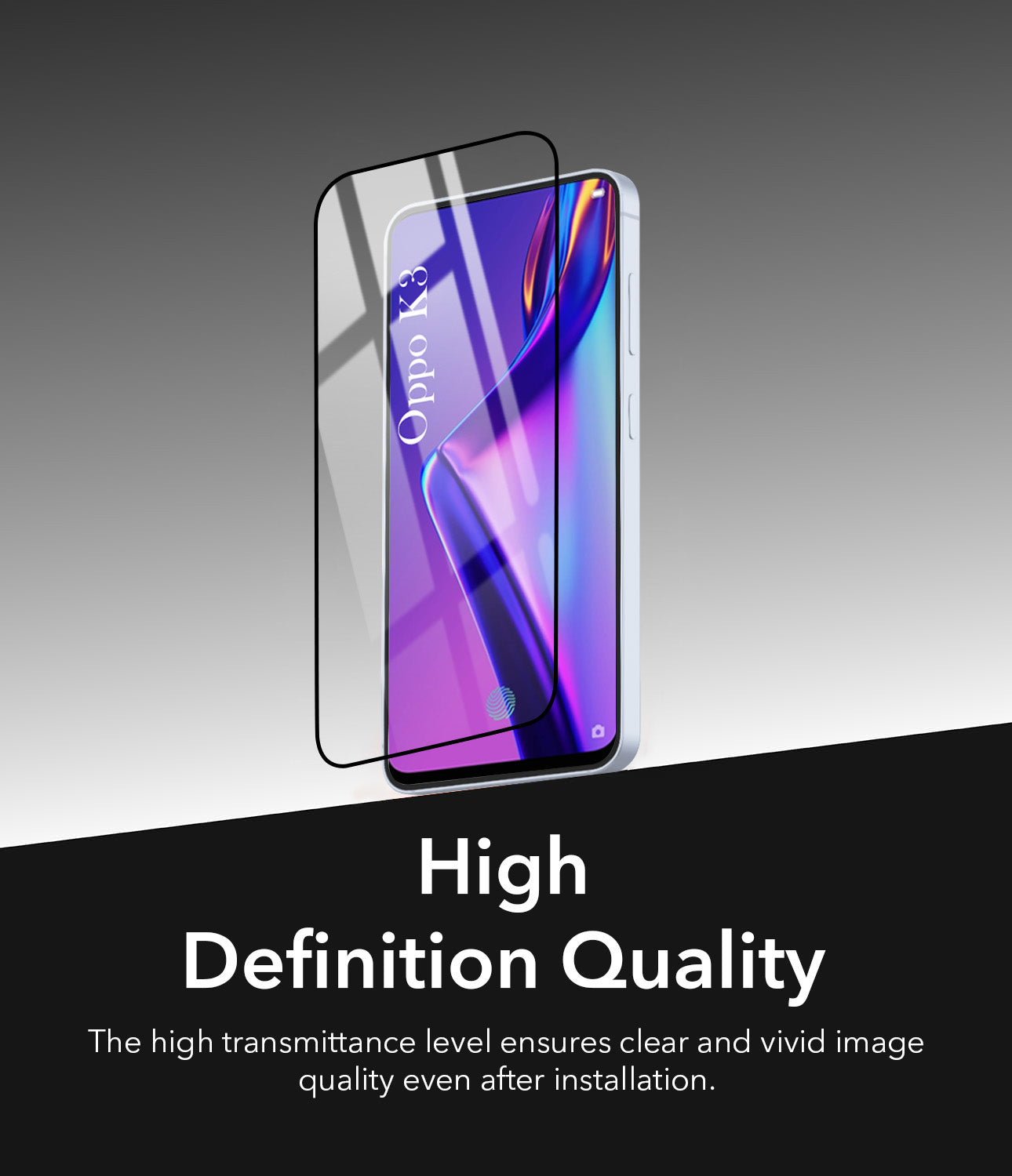 For Oppo K3 Tempered Glass Military-Grade Gorilla Screen Protector With Installation Kit | Shatterproof, Full Coverage, HD Clear, Scratch Resistant (Pack of 1)