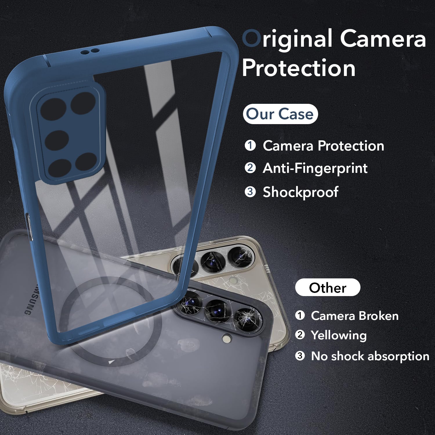 For Oppo A72 Back Cover Case Ultra-Hybrid (Lifetime Anti Yellow | Anti Scratch | Crystal Clear Shockproof)