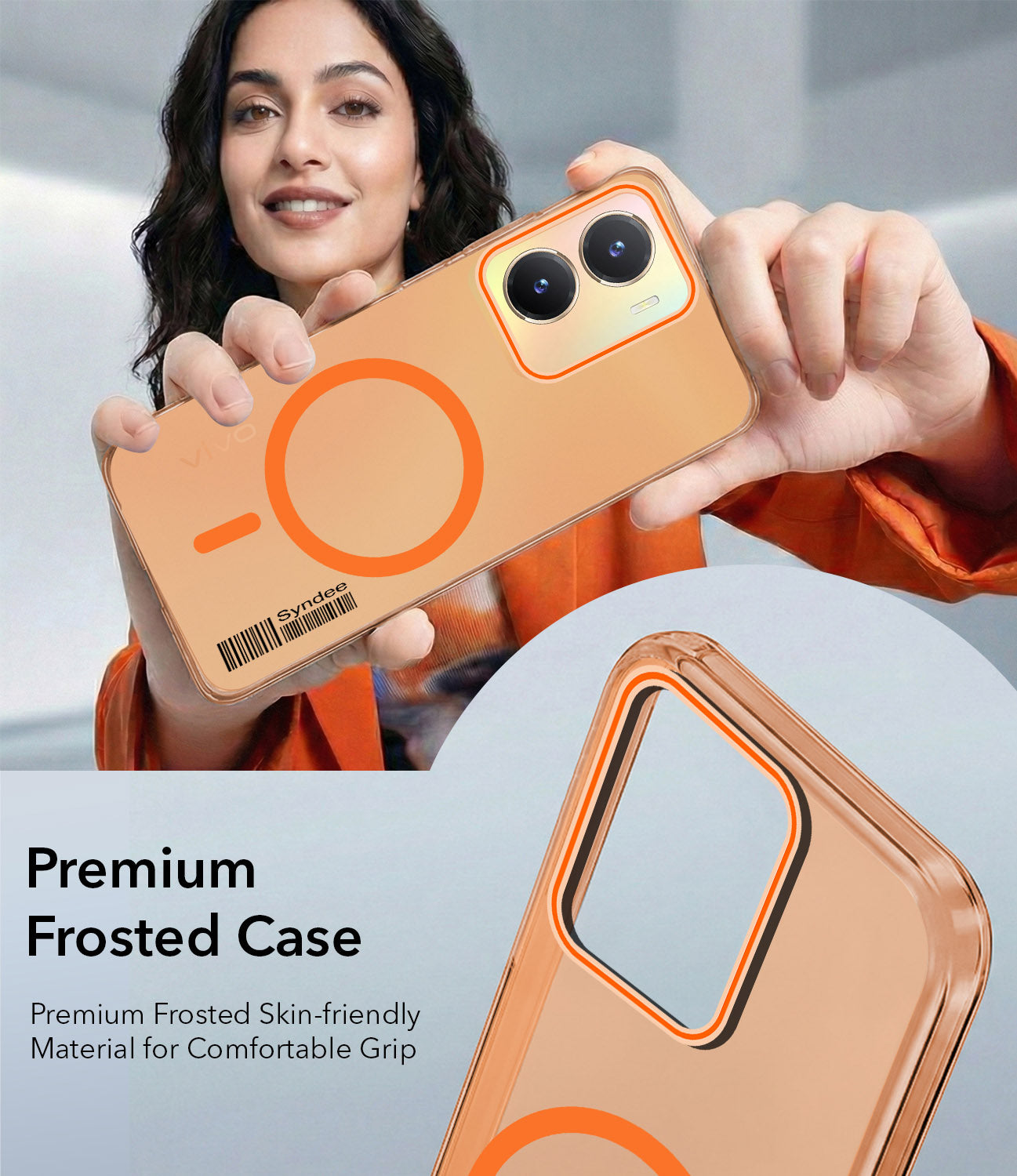 For Vivo T2x Back Cover Case (Soft Touch | Camera Bump Protection | MagSafe Compatible | Matte Finish)