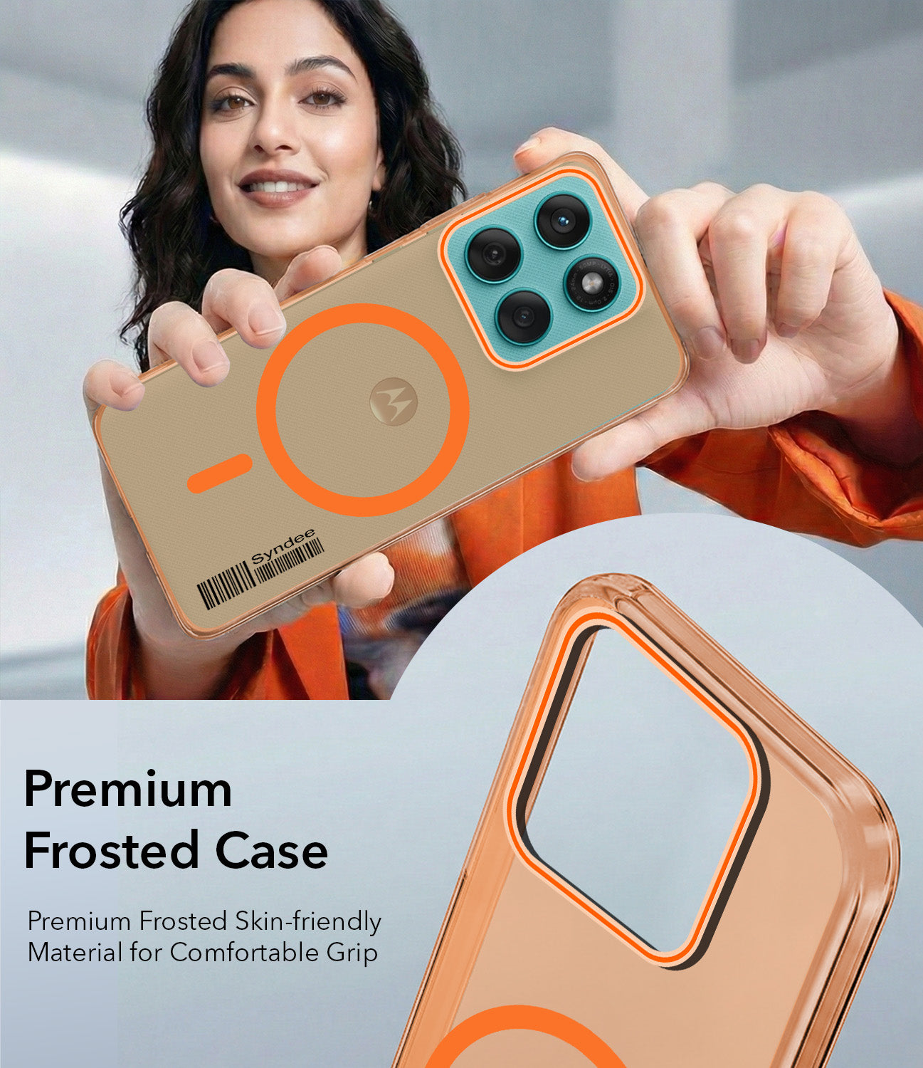 For Motorola Moto Edge 60 Fusion Back Cover Case (Soft Touch | Camera Bump Protection | MagSafe Compatible | Matte Finish)