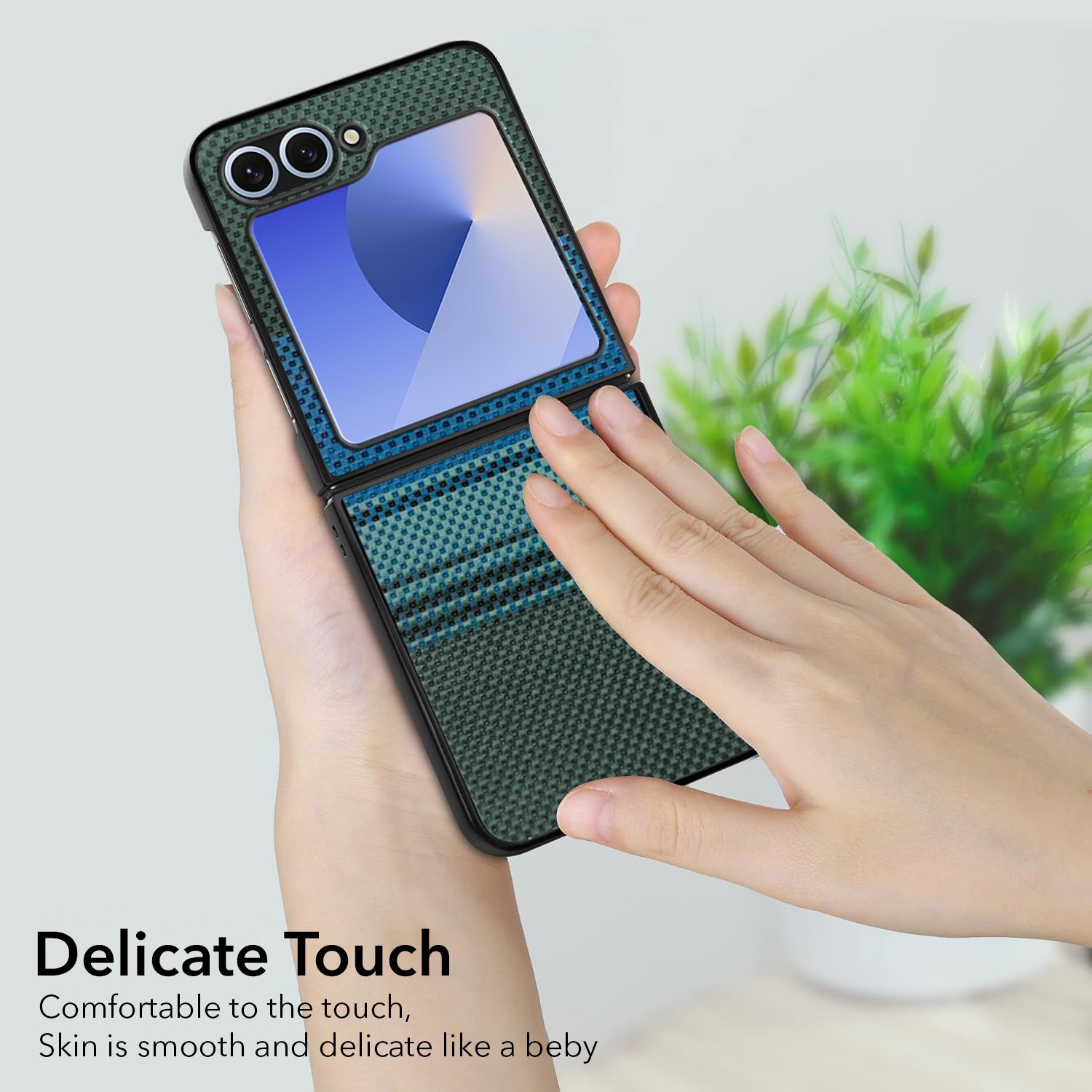 For Samsung Galaxy Z Flip 6 5G | Samsung Galaxy Z Flip 7 FE Back Flip Case Cover (Craft Printed Design | Hybrid Texture | Inside Microfiber Cloth)