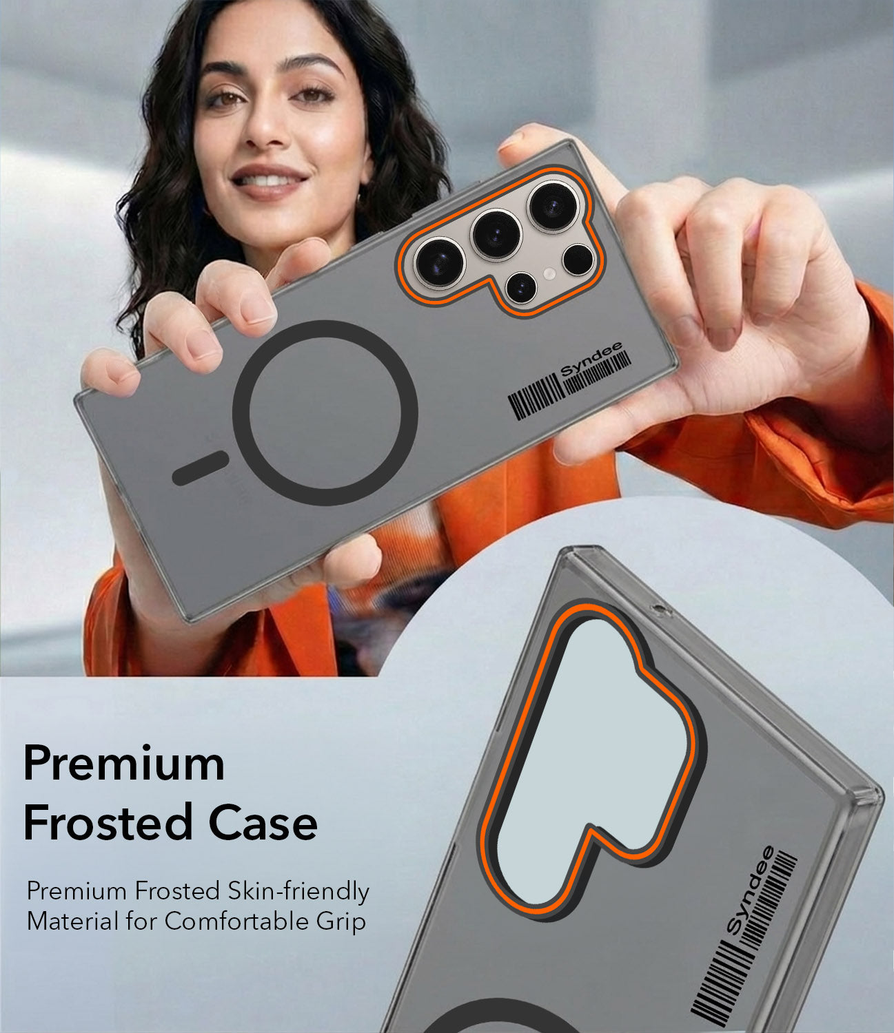For Samsung Galaxy S24 Ultra Back Cover Case (Soft Touch | Camera Bump Protection | MagSafe Compatible | Matte Finish)