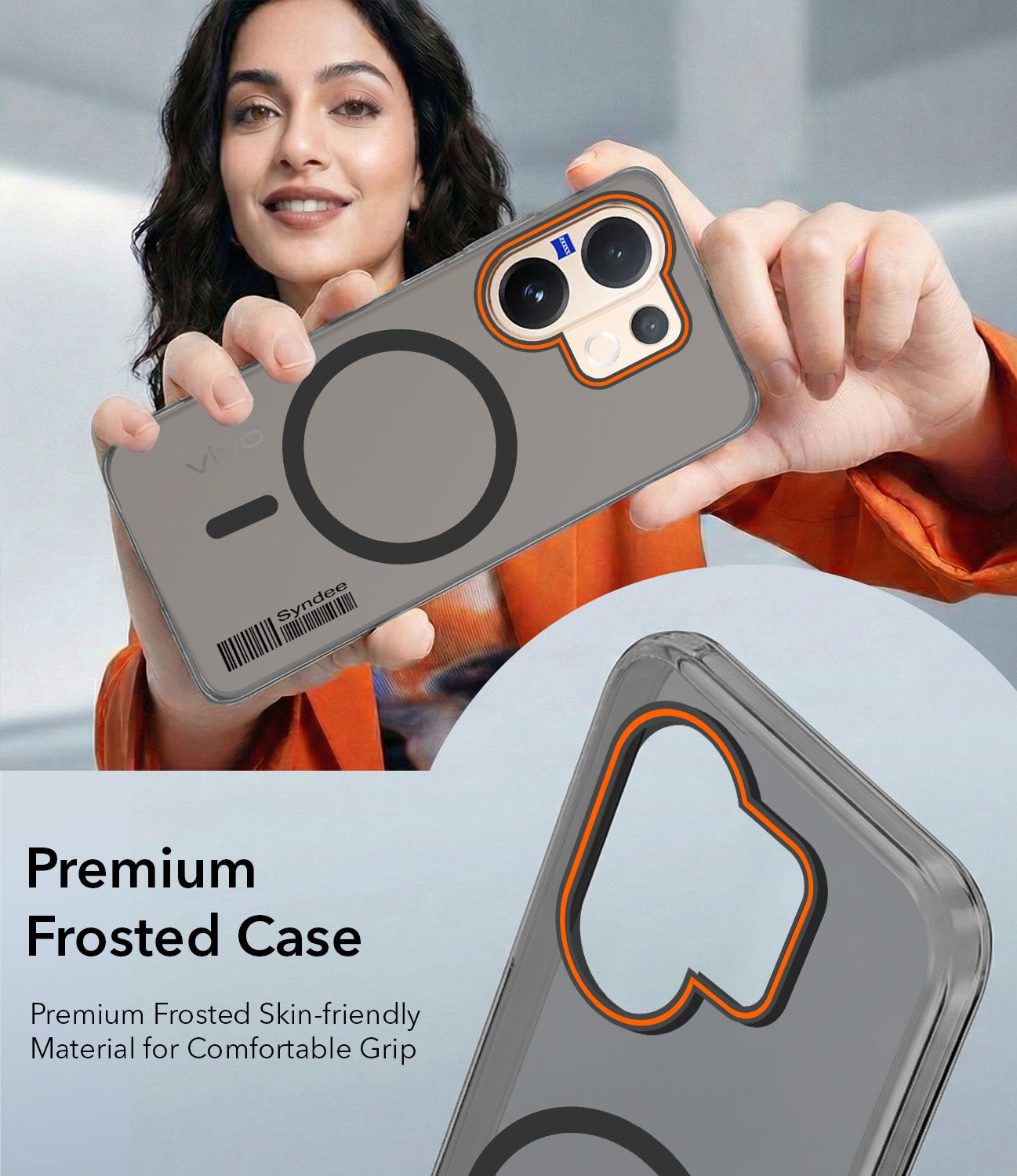 For Vivo V60 | Vivo T4 Pro Back Cover Case (Soft Touch | Camera Bump Protection | MagSafe Compatible | Matte Finish)