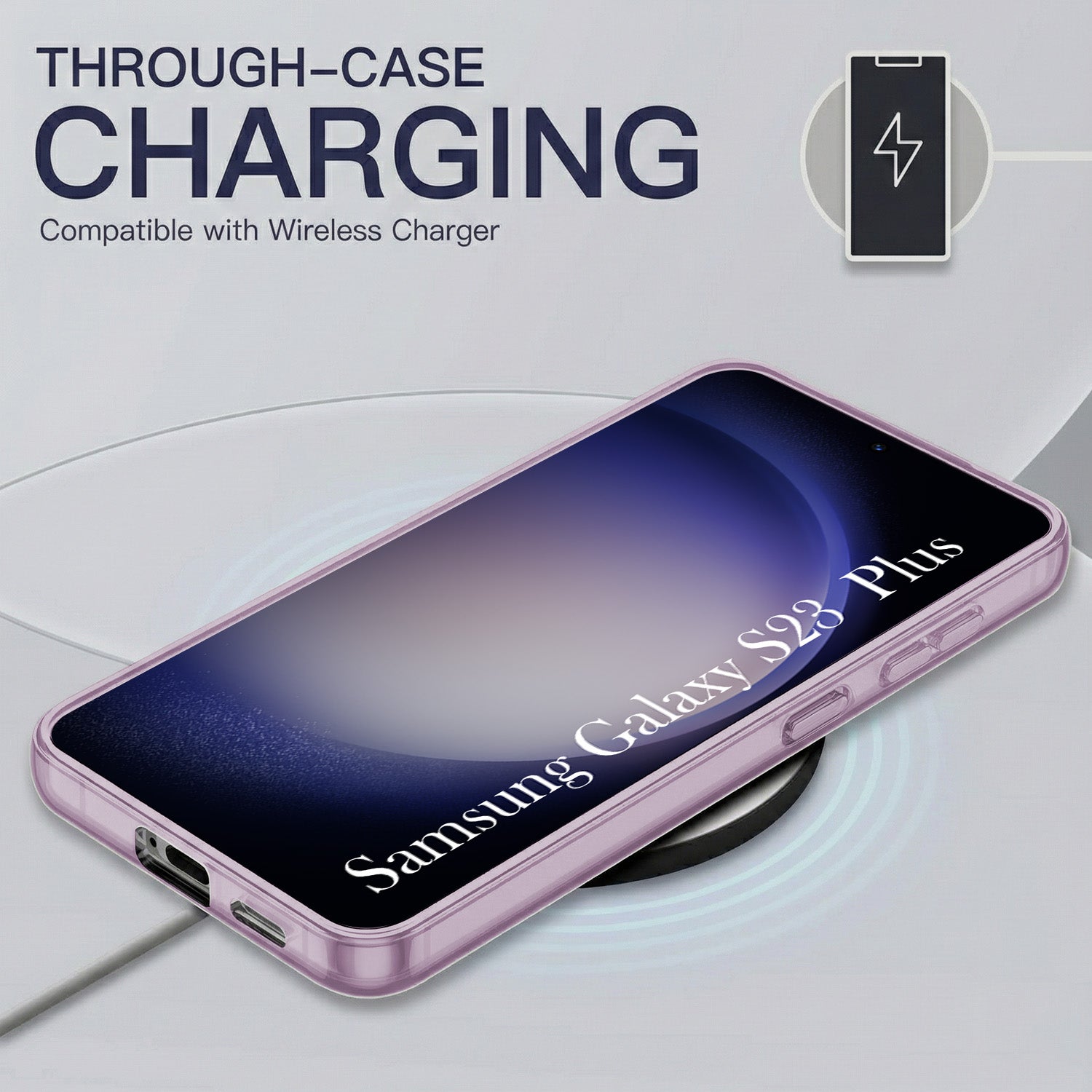 For Samsung Galaxy S23 Plus Back Cover Case Silicone (Slim Paper Thin | Camera Protection Bump | Minimalist Professional | Soft Flexible)