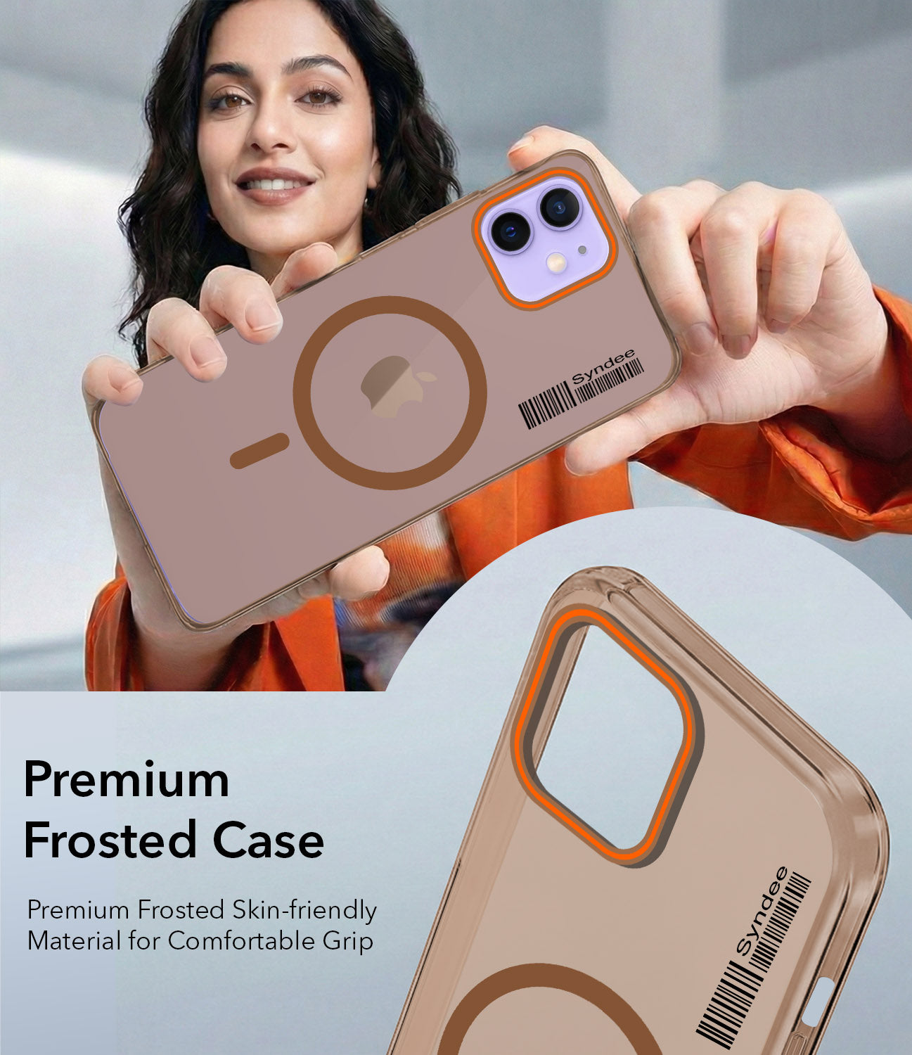 For Apple iPhone 12 Back Cover Case (Soft Touch | Camera Bump Protection | MagSafe Compatible | Matte Finish)