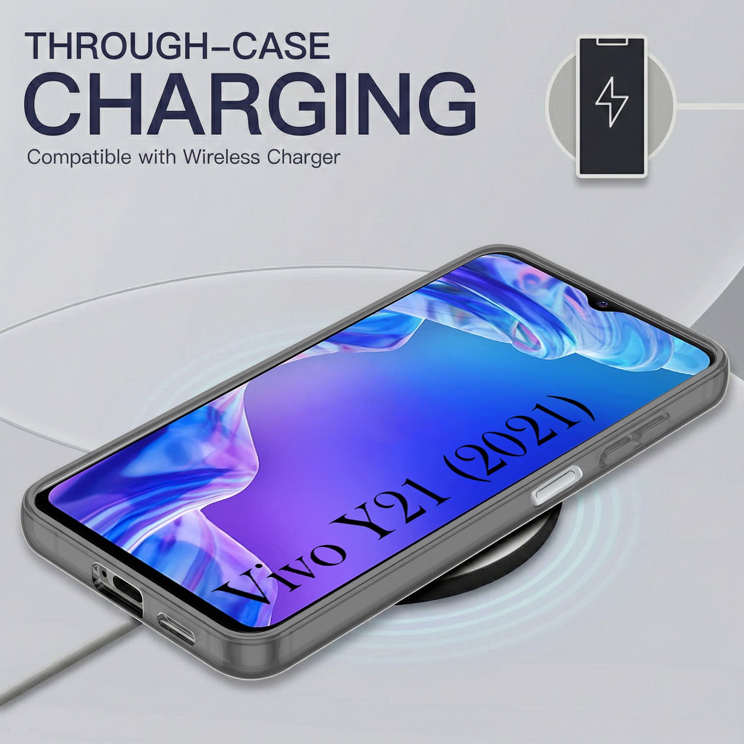 For Vivo Y21 2021 Back Cover Case Silicone (Slim Paper Thin | Camera Protection Bump | Minimalist Professional | Soft Flexible)