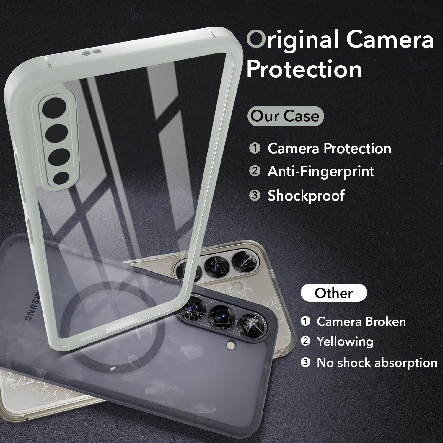 For Samsung Galaxy A50 | Galaxy A50s Back Cover Case Ultra-Hybrid (Lifetime Anti Yellow | Anti Scratch | Crystal Clear Shockproof)