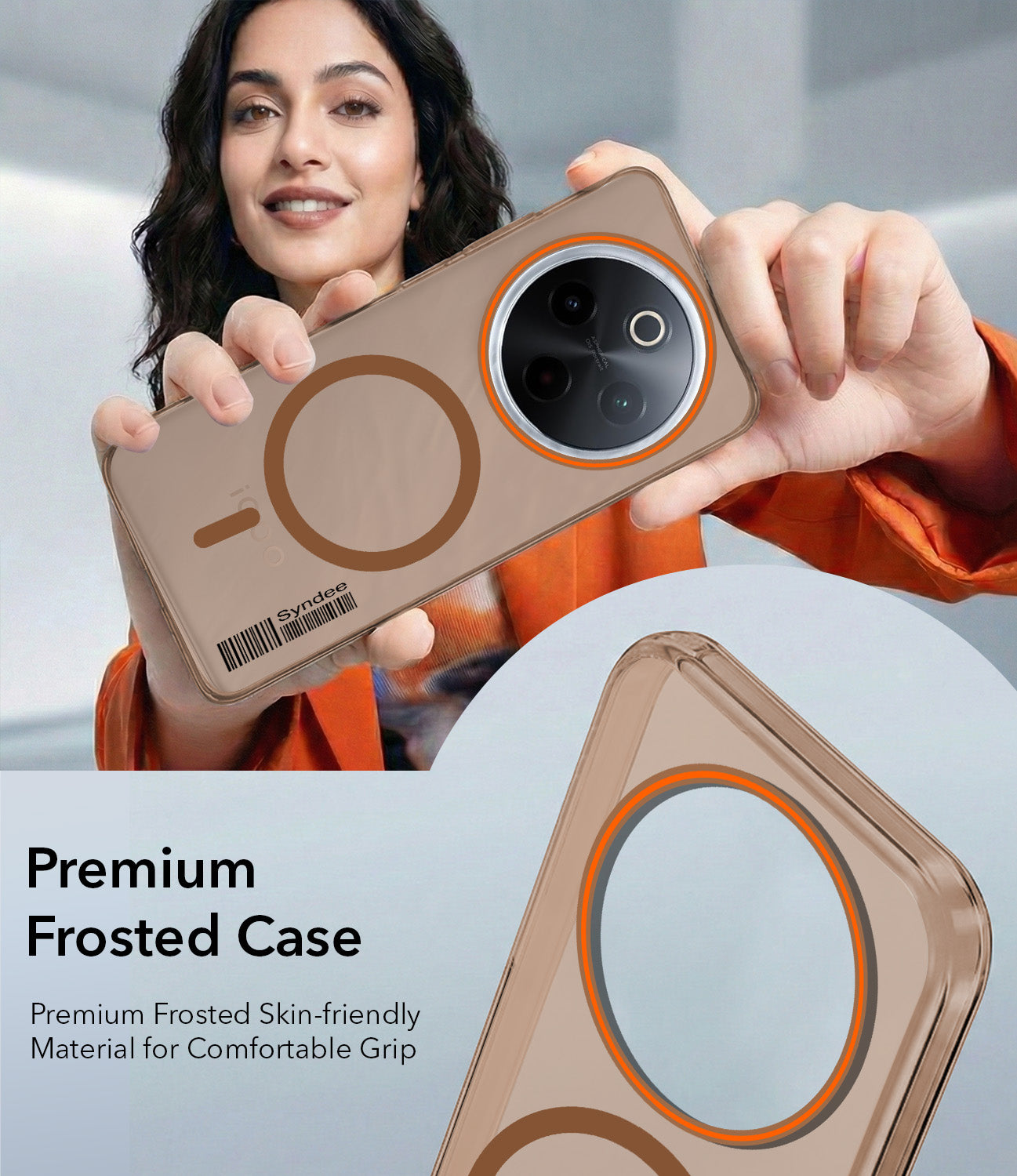 For Vivo iQOO Z10 Back Cover Case (Soft Touch | Camera Bump Protection | MagSafe Compatible | Matte Finish)