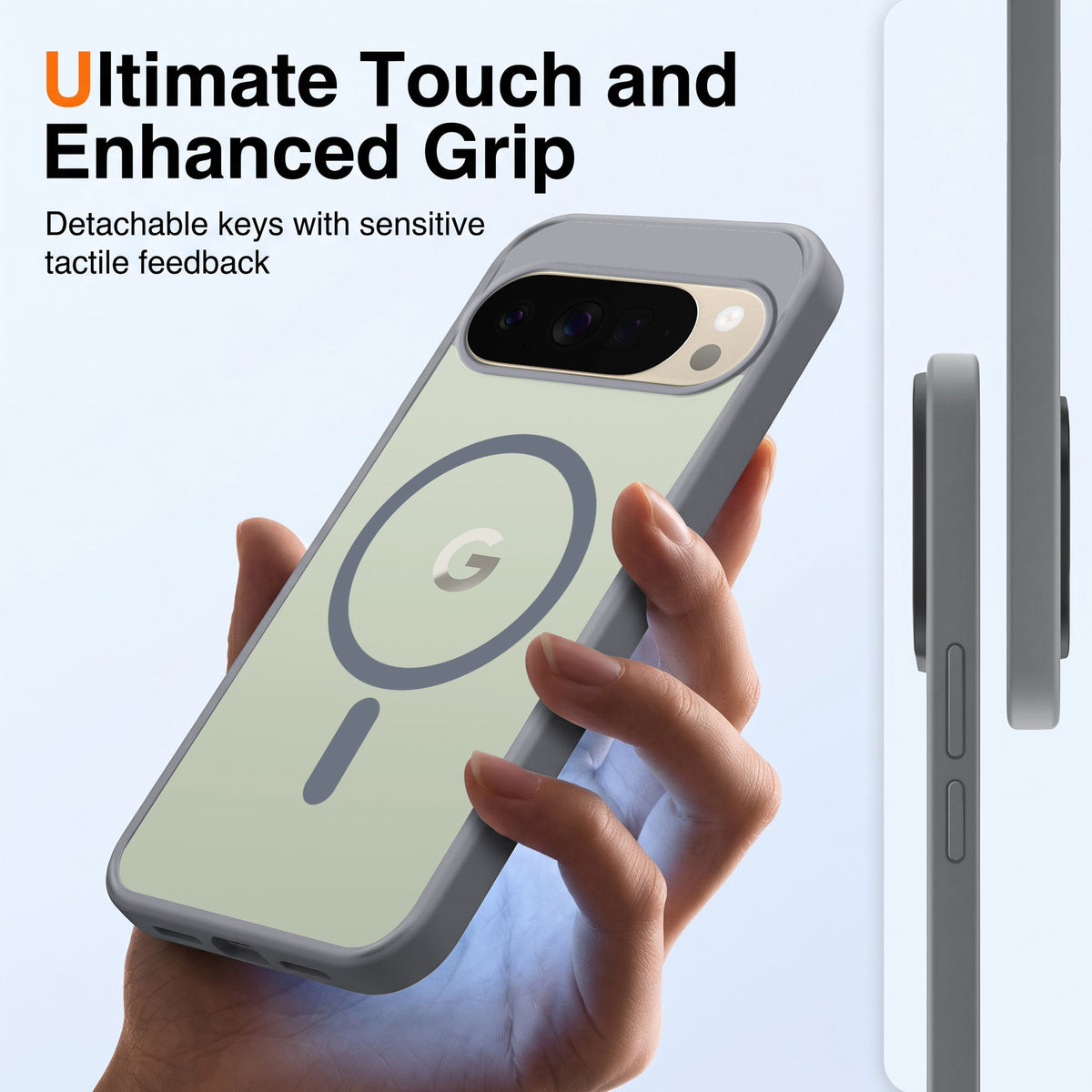 For Google Pixel 10 Pro XL Matte Finish Back Case Cover (MagSafe Compatible | Translucent Soft Touch | Slim and Unbreakable)