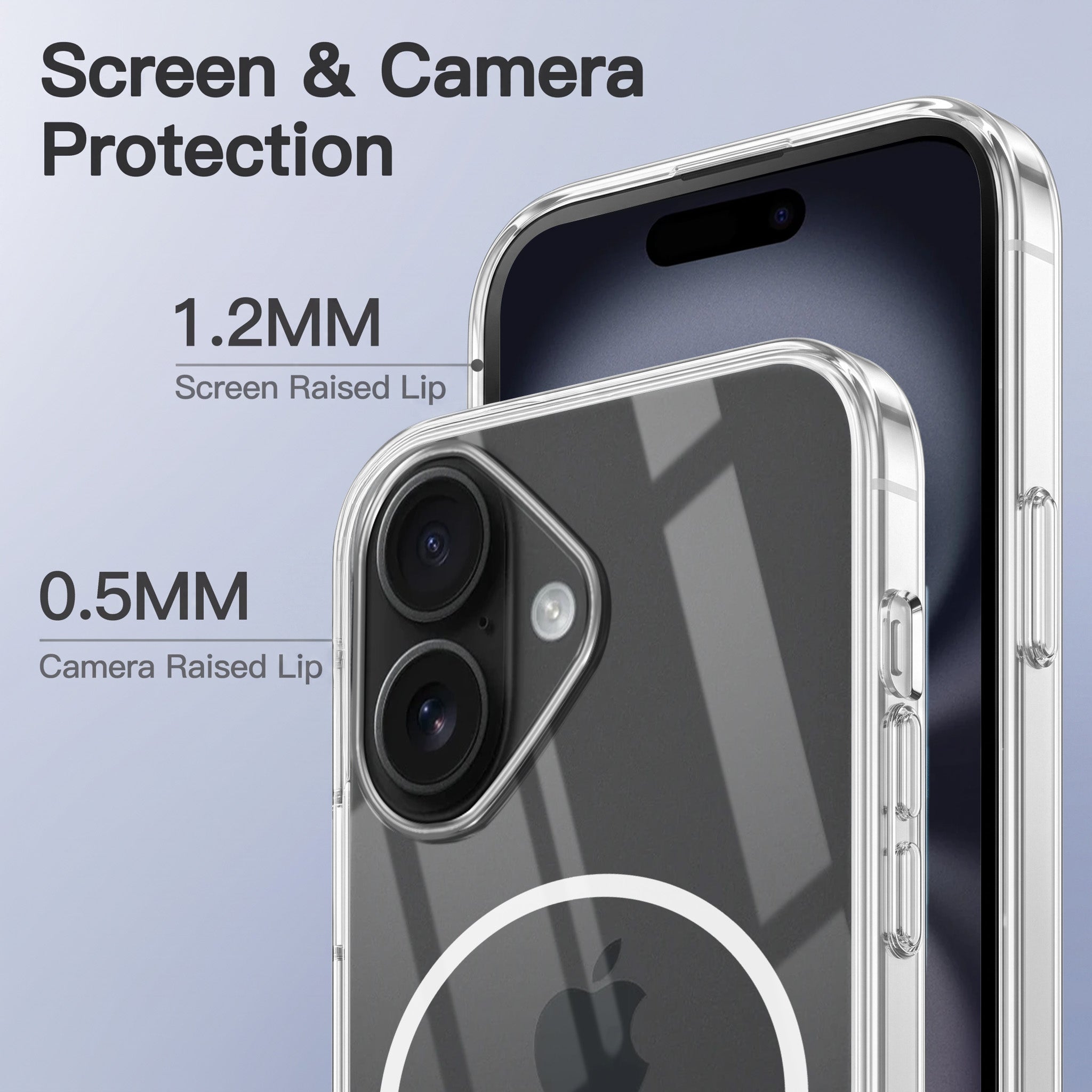 For Apple iPhone 16 Back Case Cover Crystal Anti Yellow (Unbreakable PC | MagSafe Wireless Charging Support |Camera Protection Bump)