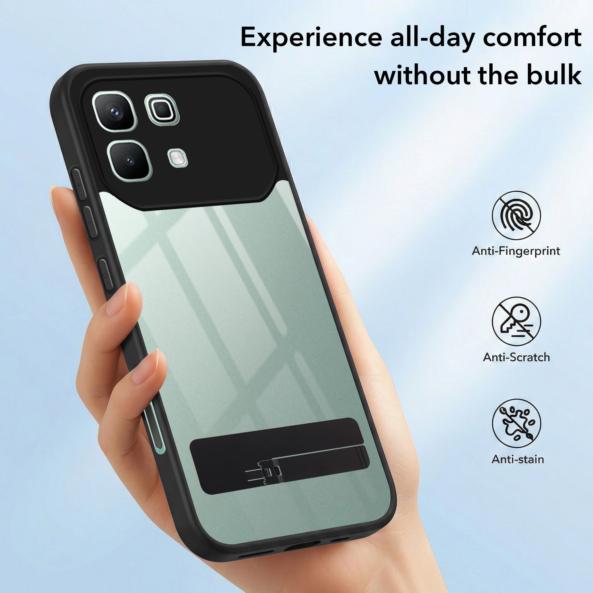 For Infinix Note 60 5G Back Cover Case Ultra-Hybrid (Lifetime Anti Yellow | Anti Scratch | Crystal Clear Shockproof)