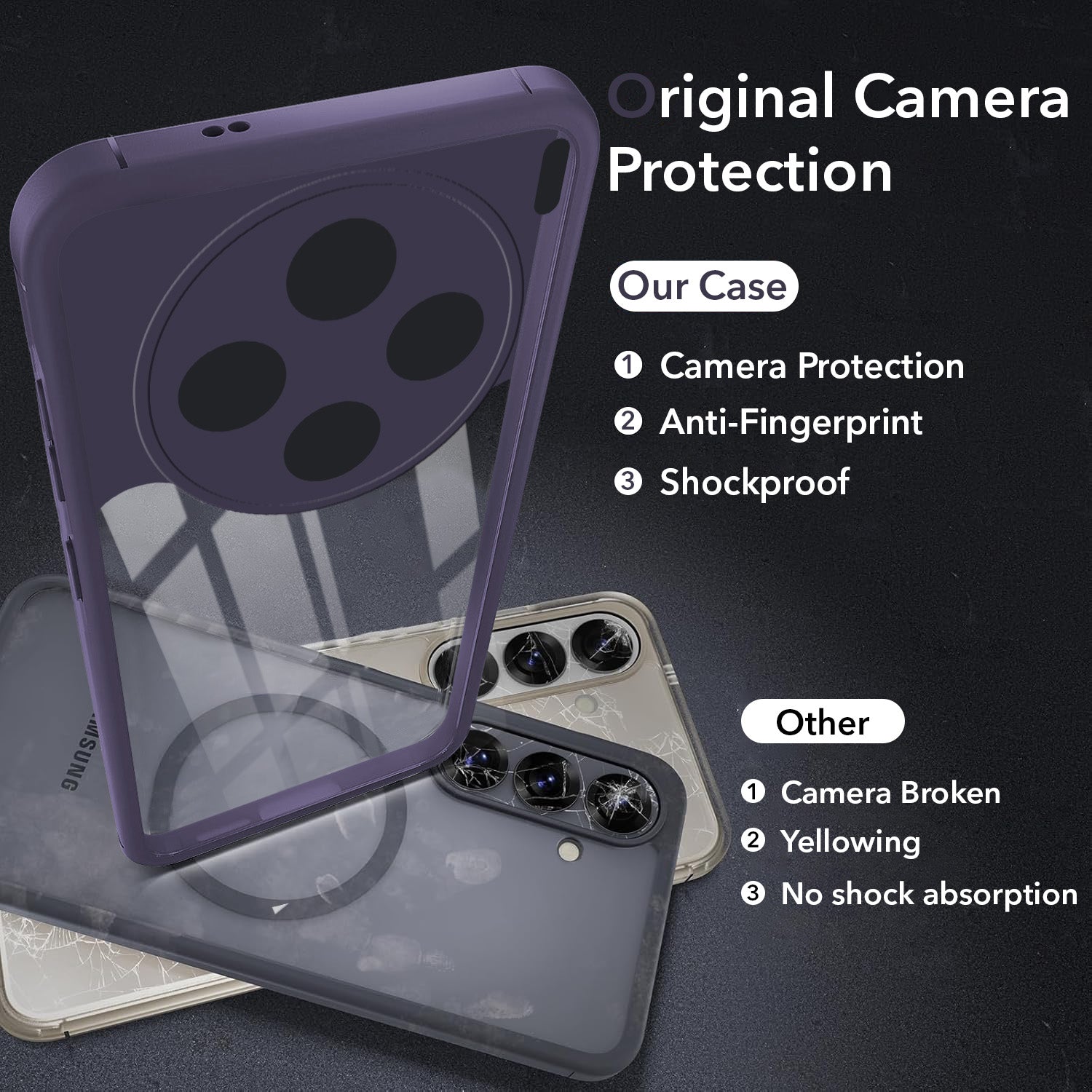 For Vivo X200T Back Cover Case Ultra-Hybrid (Lifetime Anti Yellow | Anti Scratch | Crystal Clear Shockproof)