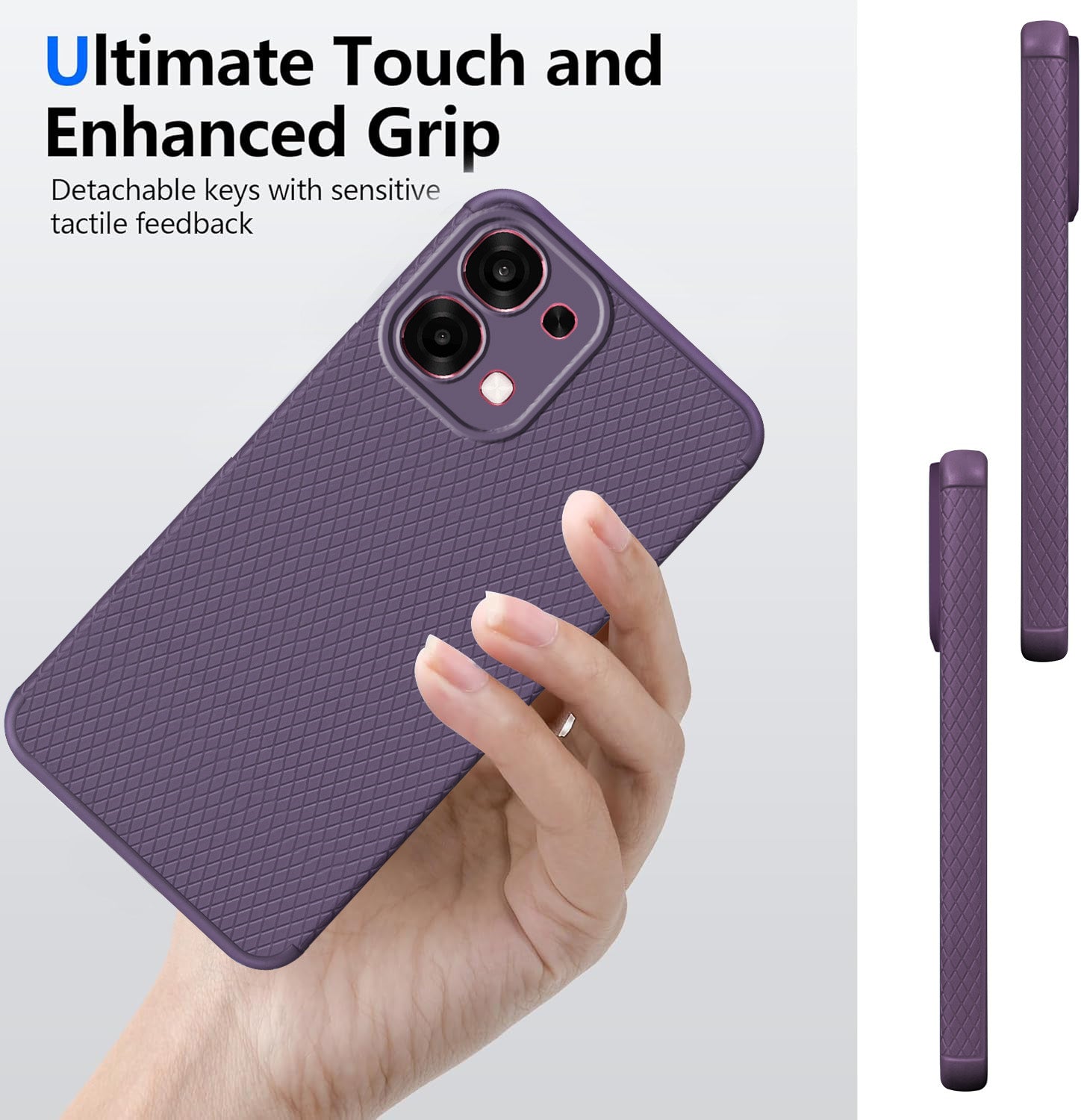 For Oppo F31 5G | Oppo F33 5G Back Cover Case Liquid Silicone (Camera Protection | Side Grip Texture | Soft and Flexible)