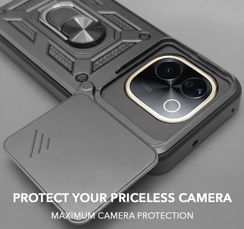 For Vivo T3 Pro Back Cover Case (Hybrid Dual Armor Polycarbonate)