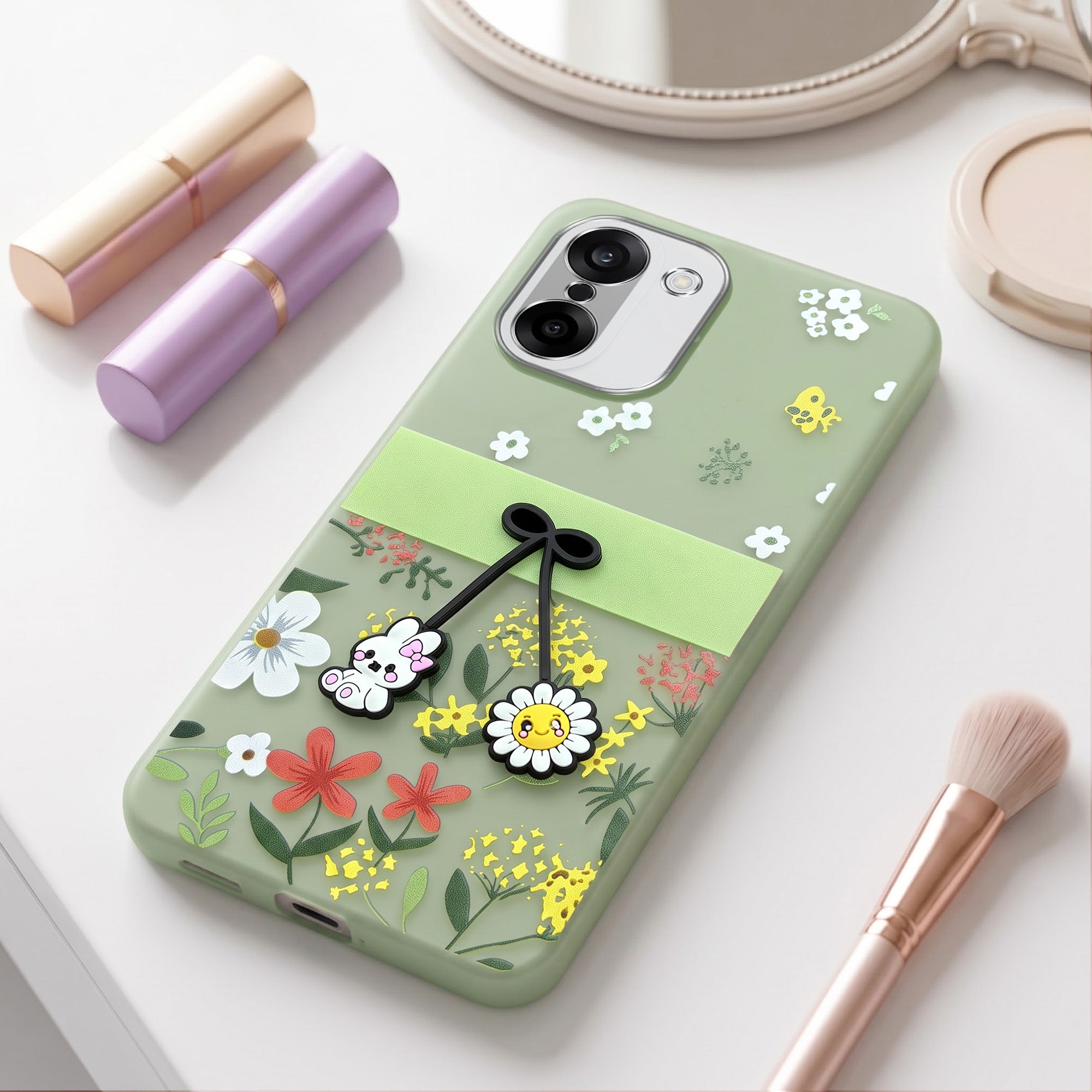 For Oneplus Nord CE 5 Back Cover Case (3D Cute Cartoons | Hard Back Side Soft | Matte Premium Finish | HD Printing)