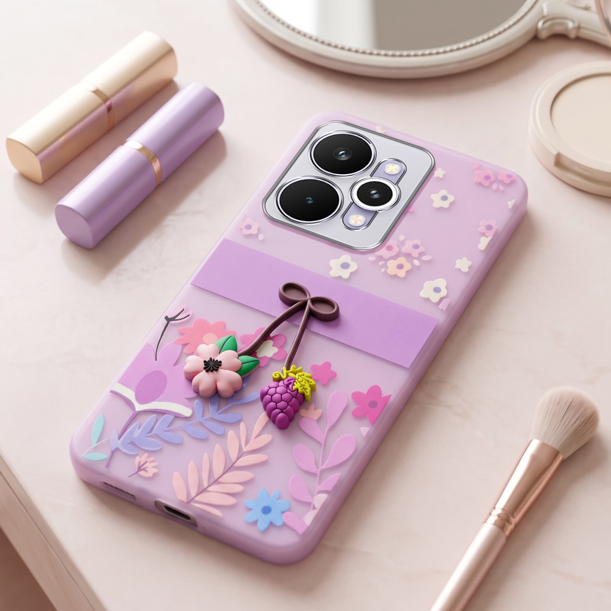 For Realme 15 Pro Back Cover Case (3D Cute Cartoons | Hard Back Side Soft | Matte Premium Finish | HD Printing)