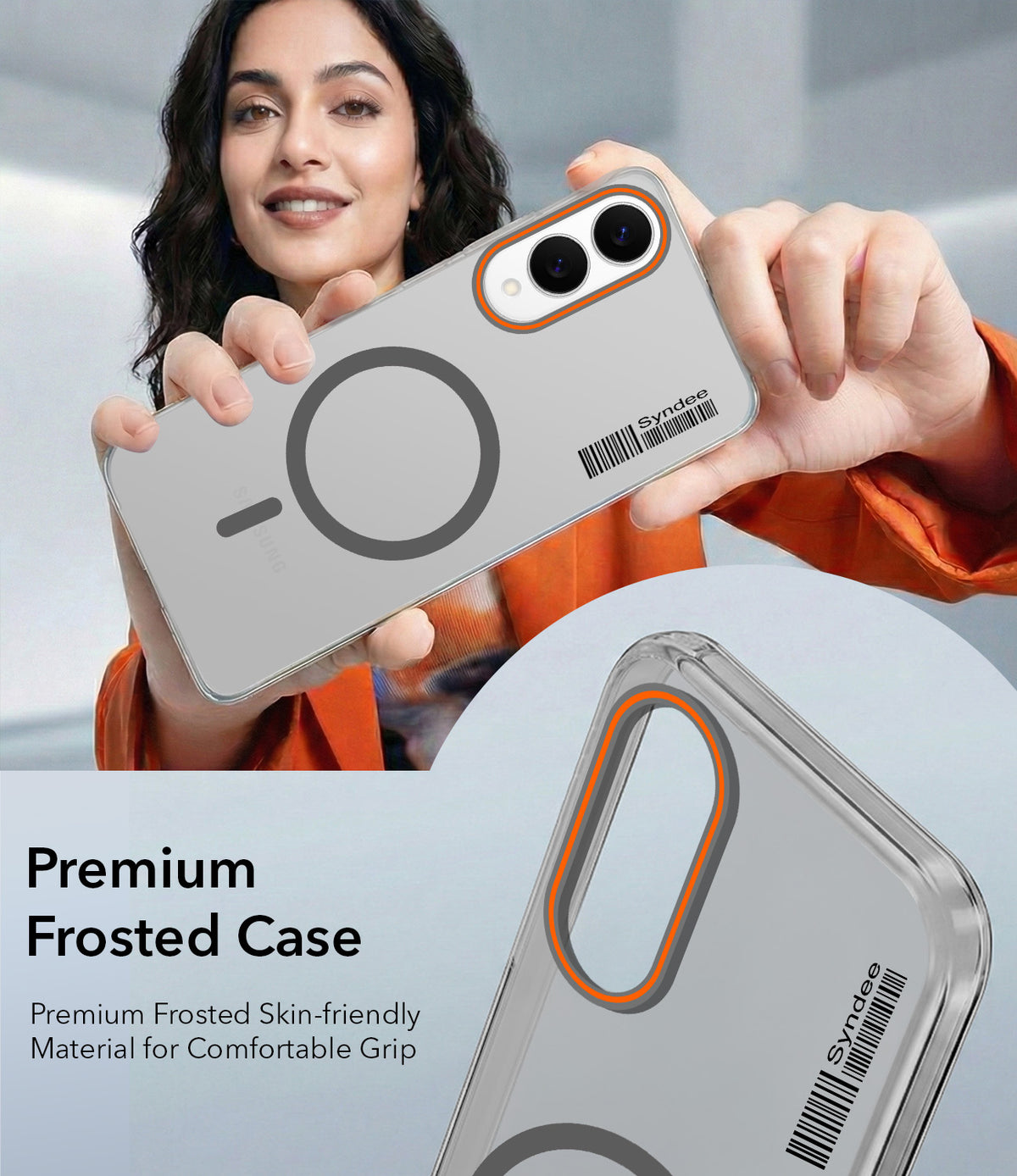 For Samsung Galaxy S25 Edge Back Cover Case (Soft Touch | Camera Bump Protection | MagSafe Compatible | Matte Finish)