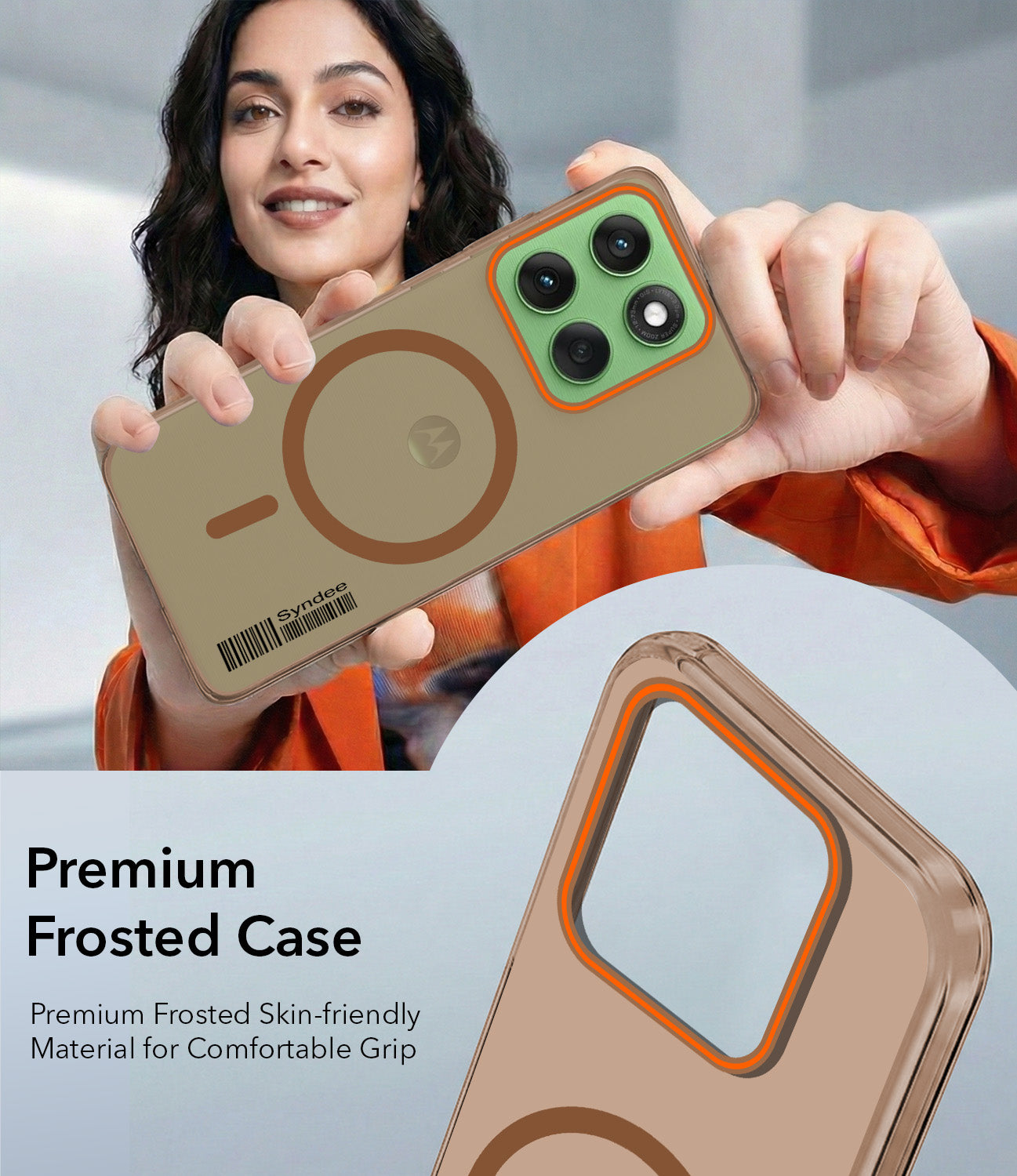 For Motorola Moto Edge 60 Back Cover Case (Soft Touch | Camera Bump Protection | MagSafe Compatible | Matte Finish)
