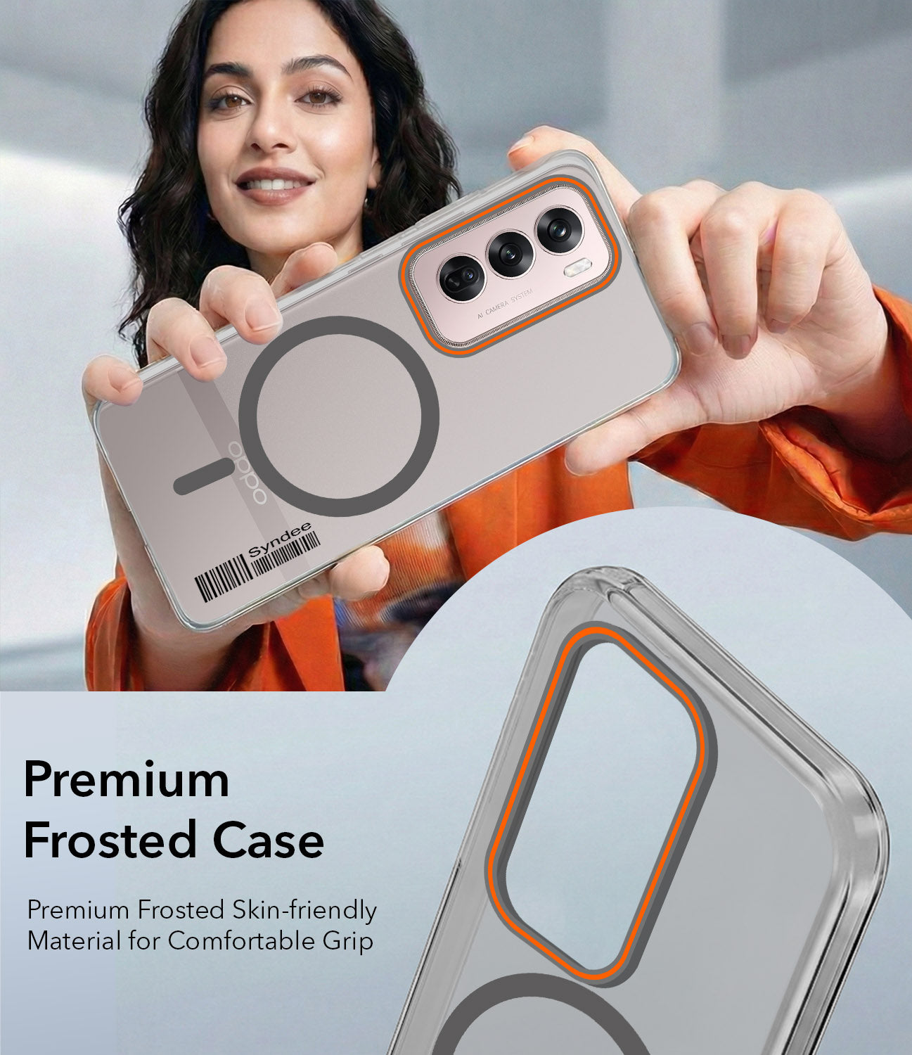 For Oppo Reno12 Pro 5G | Oppo Reno 12 Pro 5G Back Cover Case (Soft Touch | Camera Bump Protection | MagSafe Compatible | Matte Finish)
