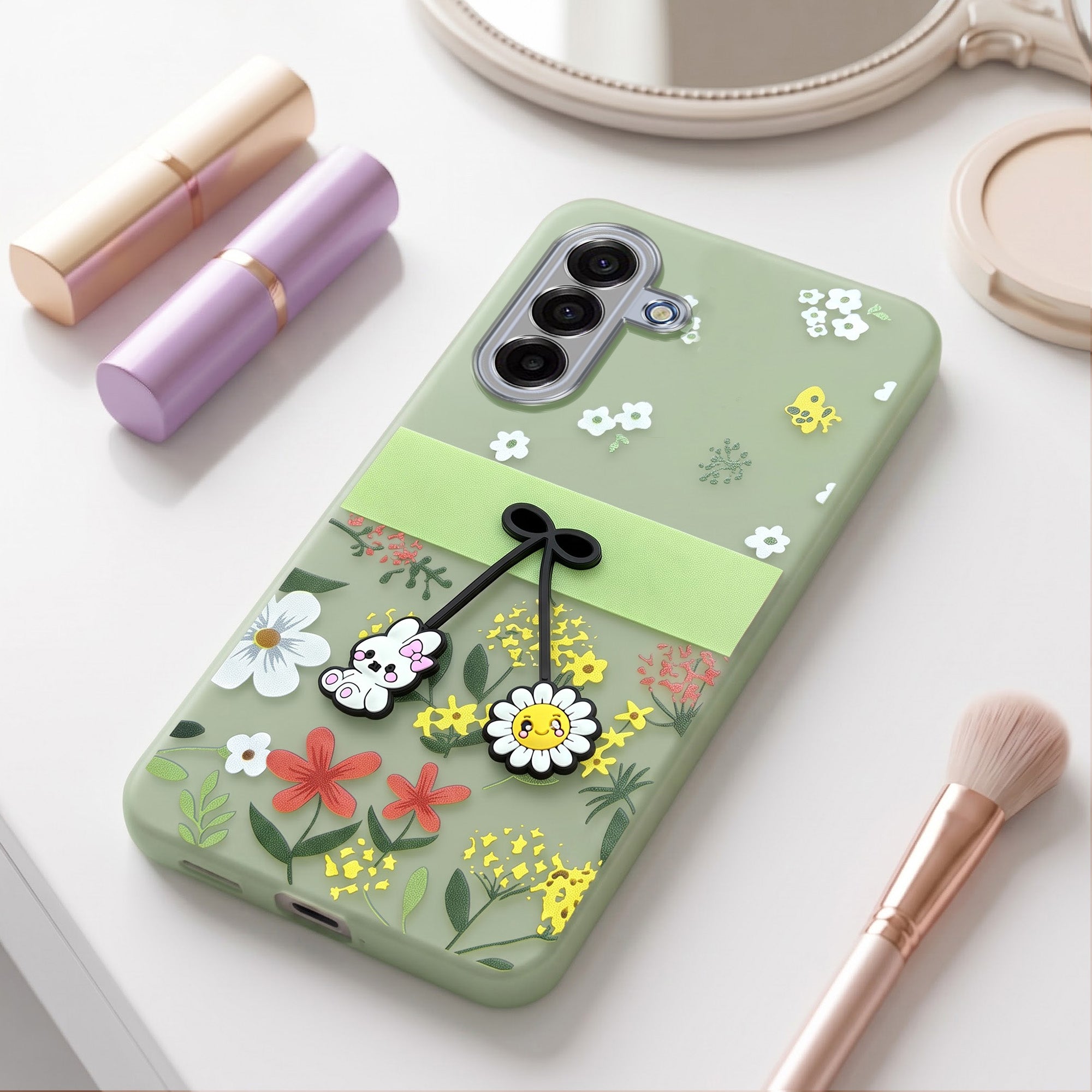For Samsung Galaxy A17 | Samsung F17 | Samsung M17 5G Back Cover Case (3D Cute Cartoons | Hard Back Side Soft | Matte Premium Finish | HD Printing)