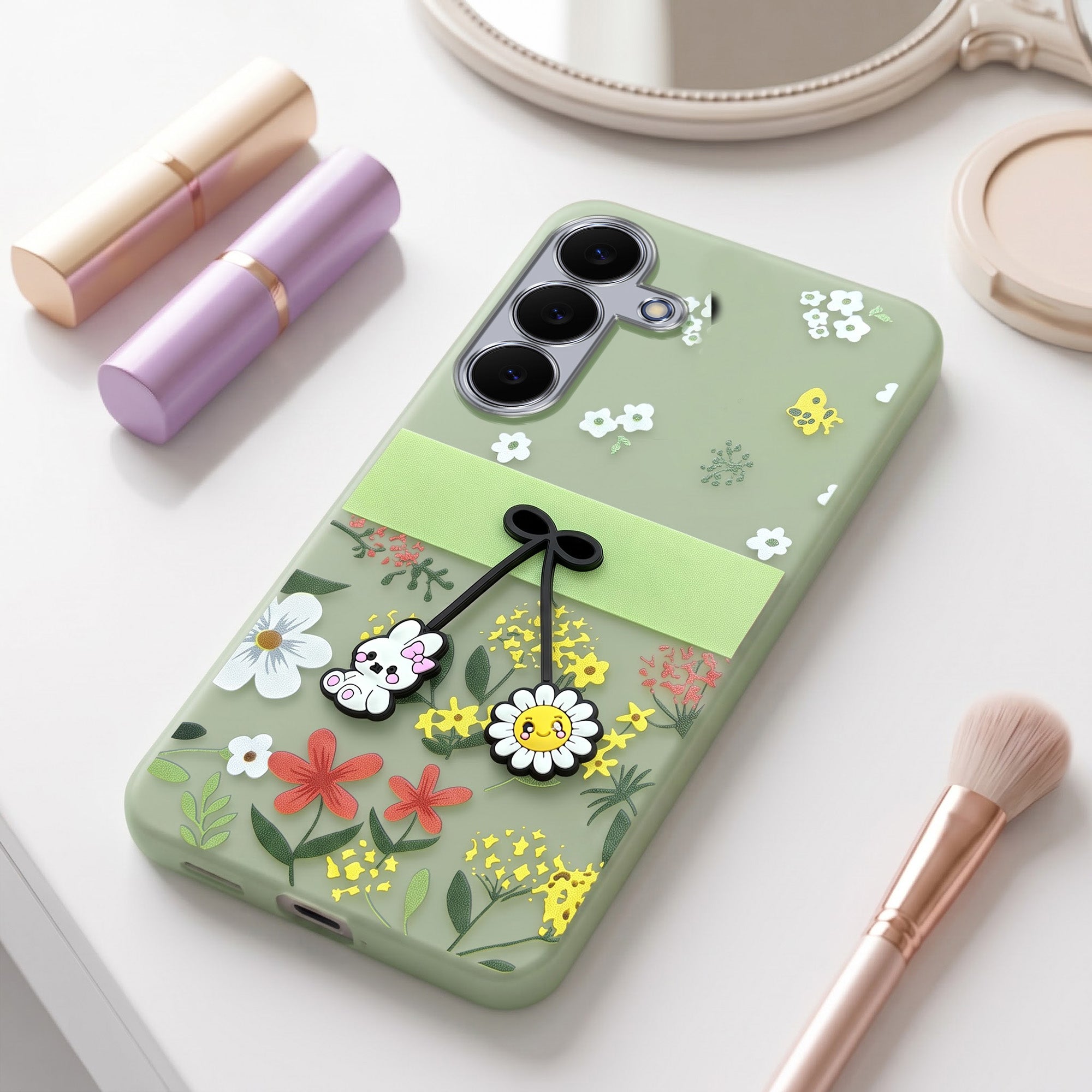 For Samsung Galaxy S25 FE Back Cover Case (3D Cute Cartoons | Hard Back Side Soft | Matte Premium Finish | HD Printing) (Copy) (Copy)