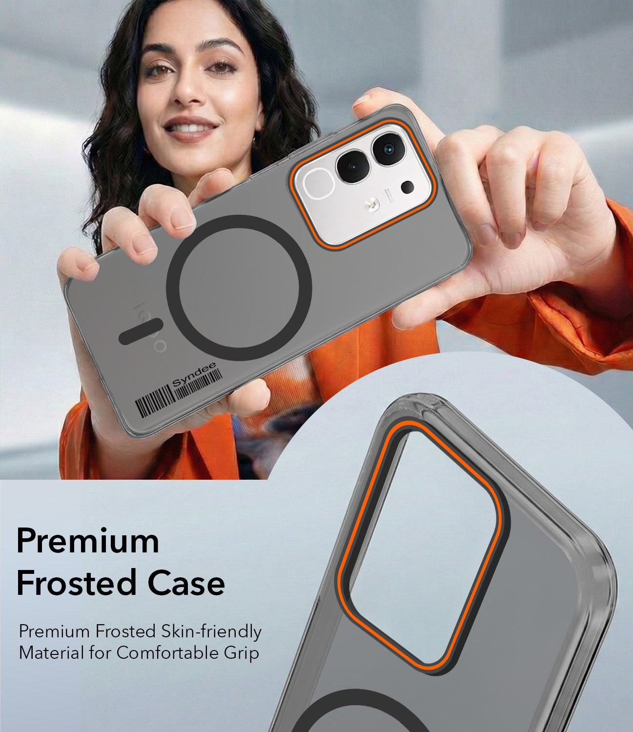 For Vivo iQOO Z10x Back Cover Case (Soft Touch | Camera Bump Protection | MagSafe Compatible | Matte Finish)