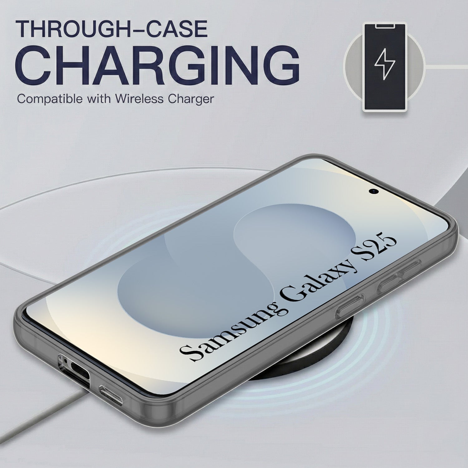 For Samsung Galaxy S25 Back Cover Case Silicone (Slim Paper Thin | Camera Protection Bump | Minimalist Professional | Soft Flexible)