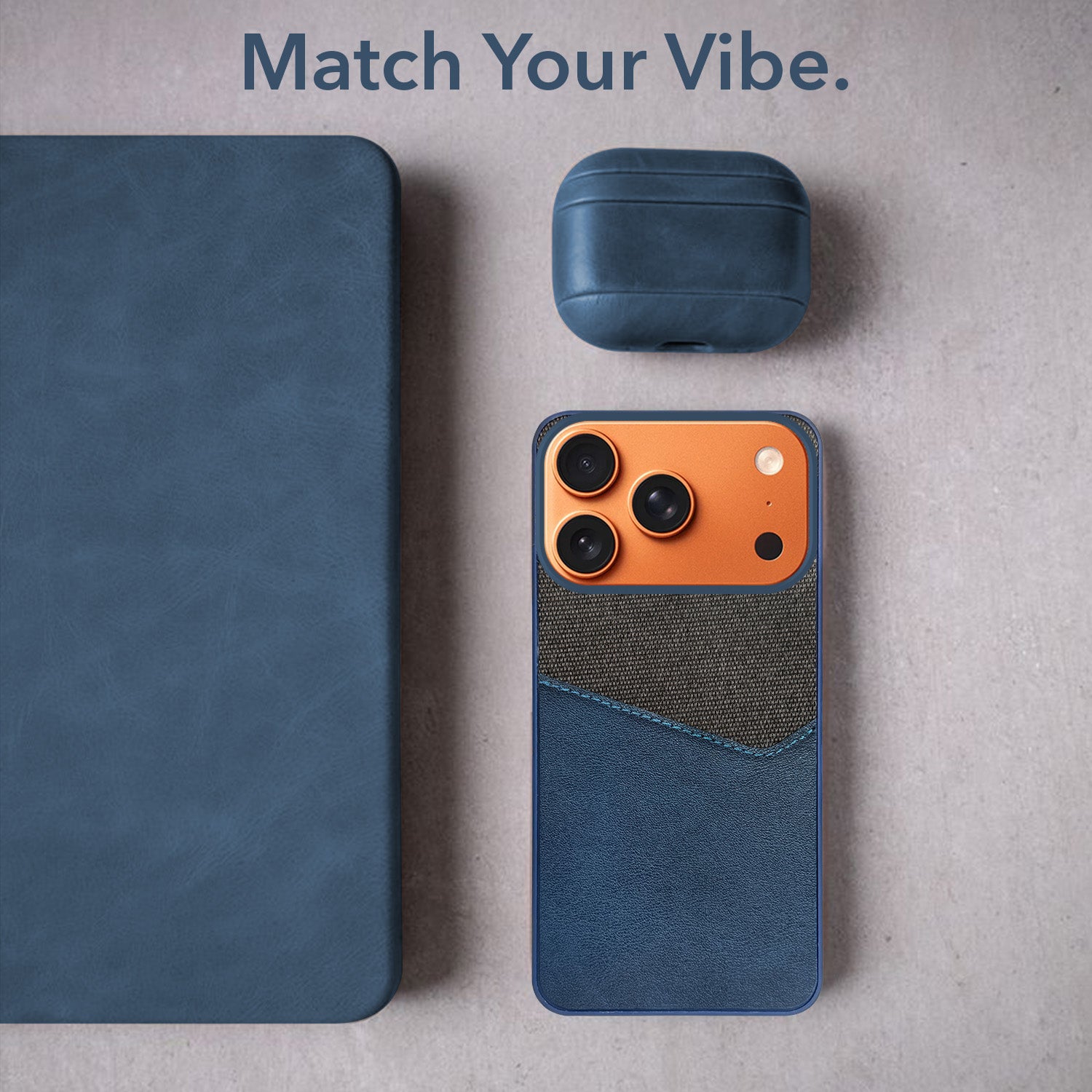 For Apple iPhone 17 Pro Max Back Cover Case (Dual PU Leather Stitch | Professional Minimalist | Soft and Flexible)