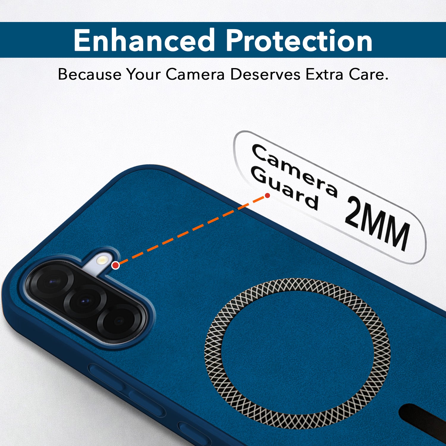 For Samsung Galaxy A36 5G Back Cover Case Leather Finish (MagSafe Compatible Wireless Charging | Soft Touch | Camera Bump Protection)