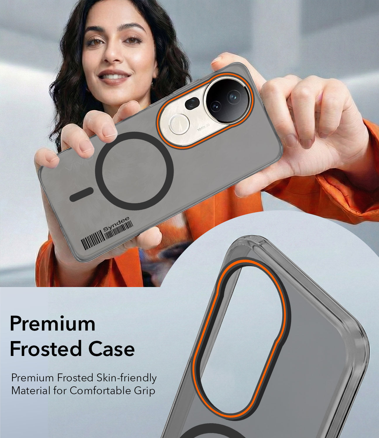 For Vivo T4 Ultra Back Cover Case (Soft Touch | Camera Bump Protection | MagSafe Compatible | Matte Finish)