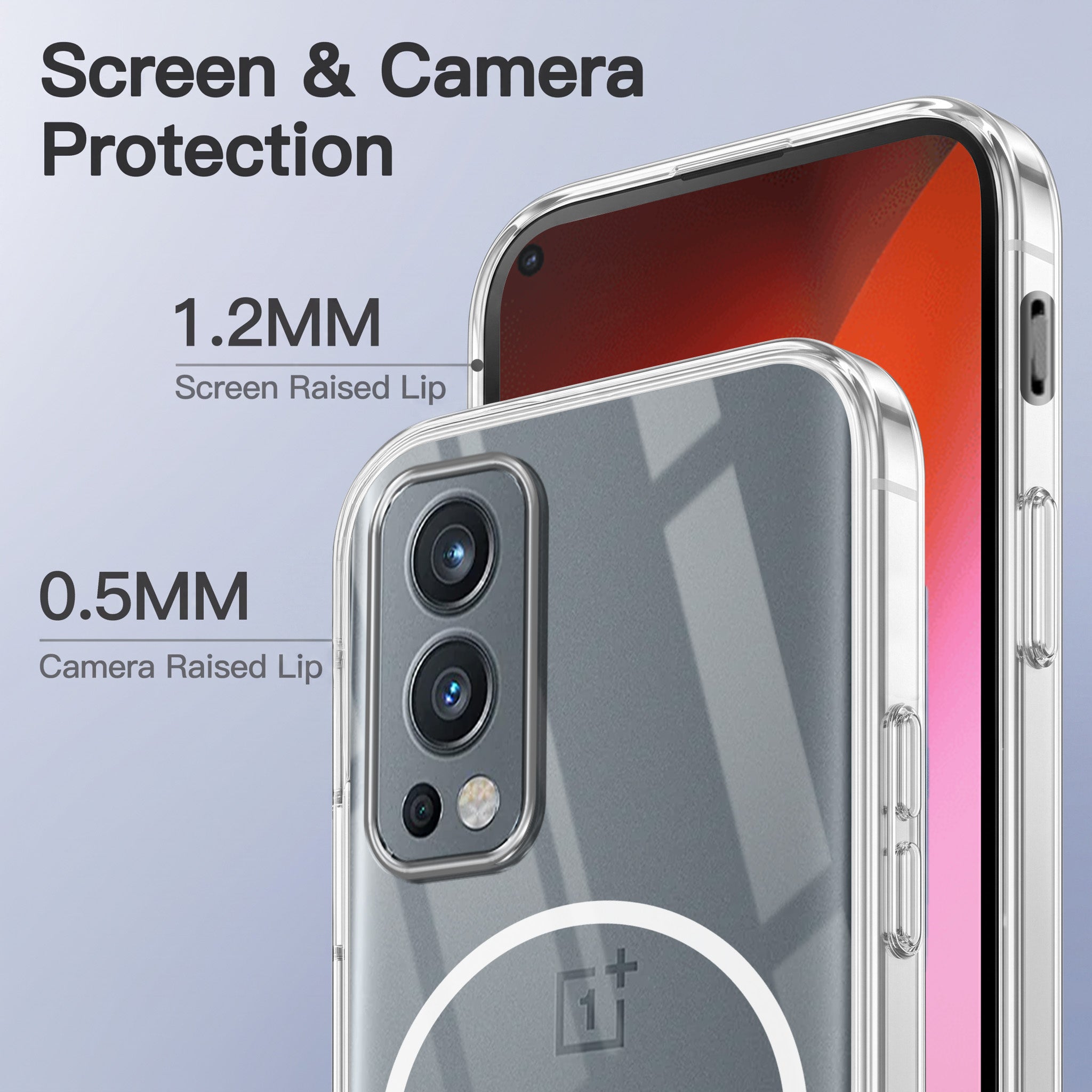 For OnePlus Nord 2 5G Back Case Cover Crystal Anti Yellow (Unbreakable PC | MagSafe Wireless Charging Support |Camera Protection Bump)