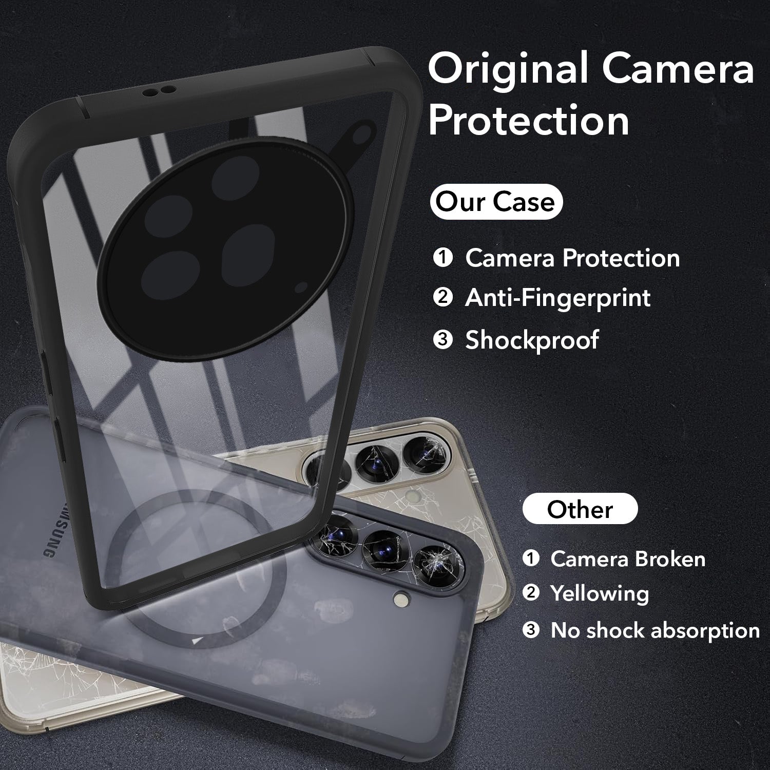For Nothing Phone 3A Pro 5G Back Cover Case Ultra-Hybrid  (Lifetime Anti Yellow | Anti Scratch | Crystal Clear Shockproof)