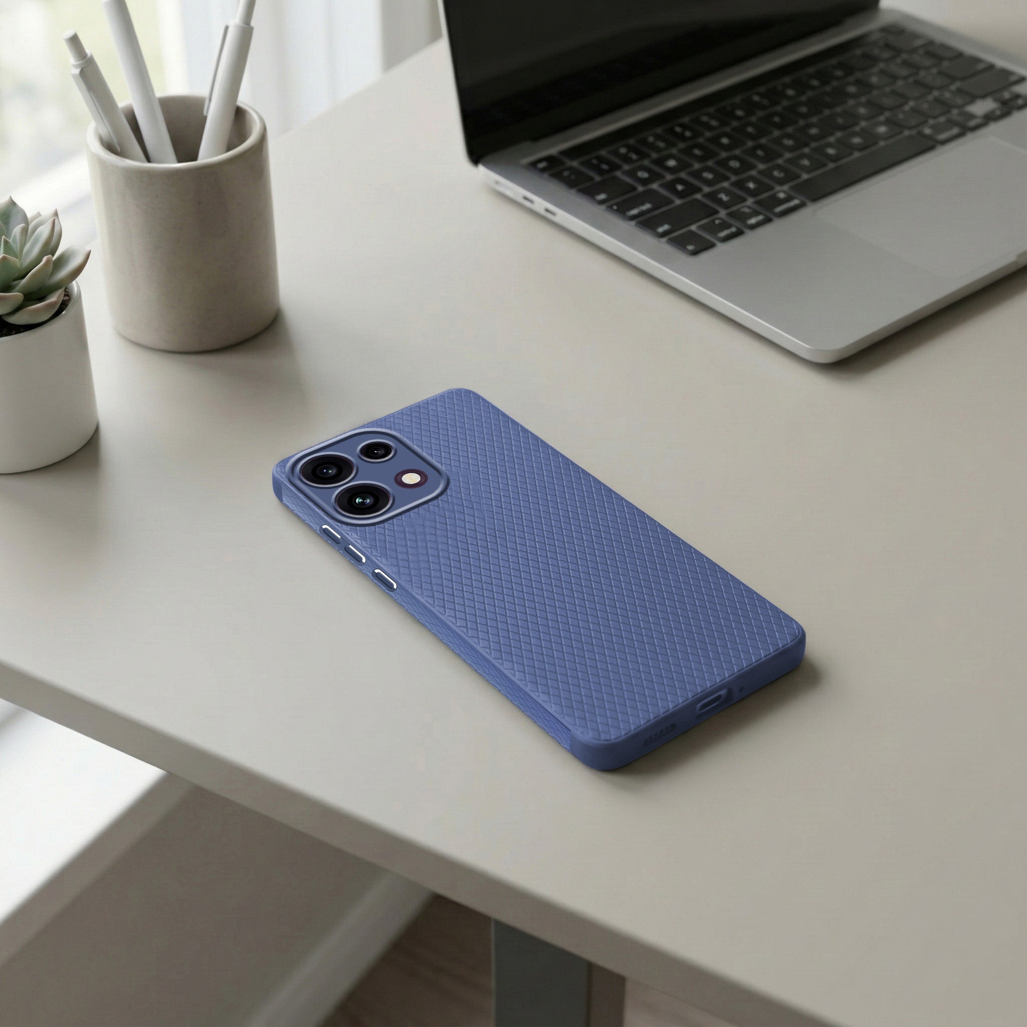 For Oppo Reno 16C 5G Back Cover Case Liquid Silicone (Camera Protection | Side Grip Texture | Soft and Flexible)