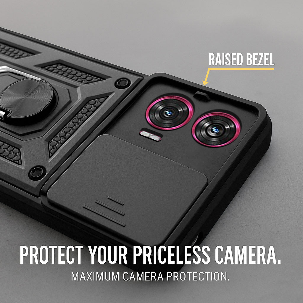 For Motorola Moto Edge 50 Fusion Back Cover Case (Hybrid Dual Armor Polycarbonate)