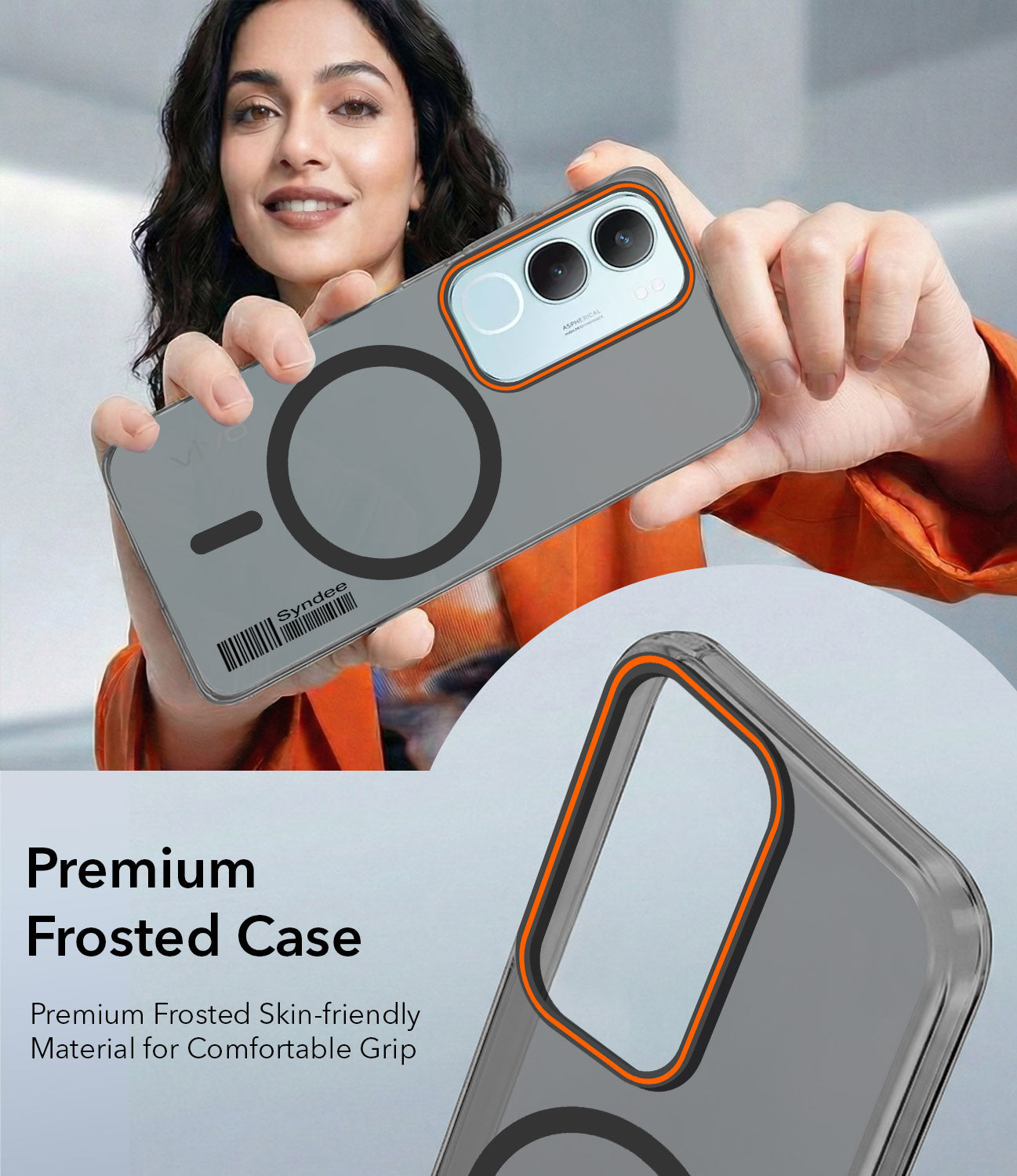 For Vivo Y29 Back Cover Case (Soft Touch | Camera Bump Protection | MagSafe Compatible | Matte Finish)