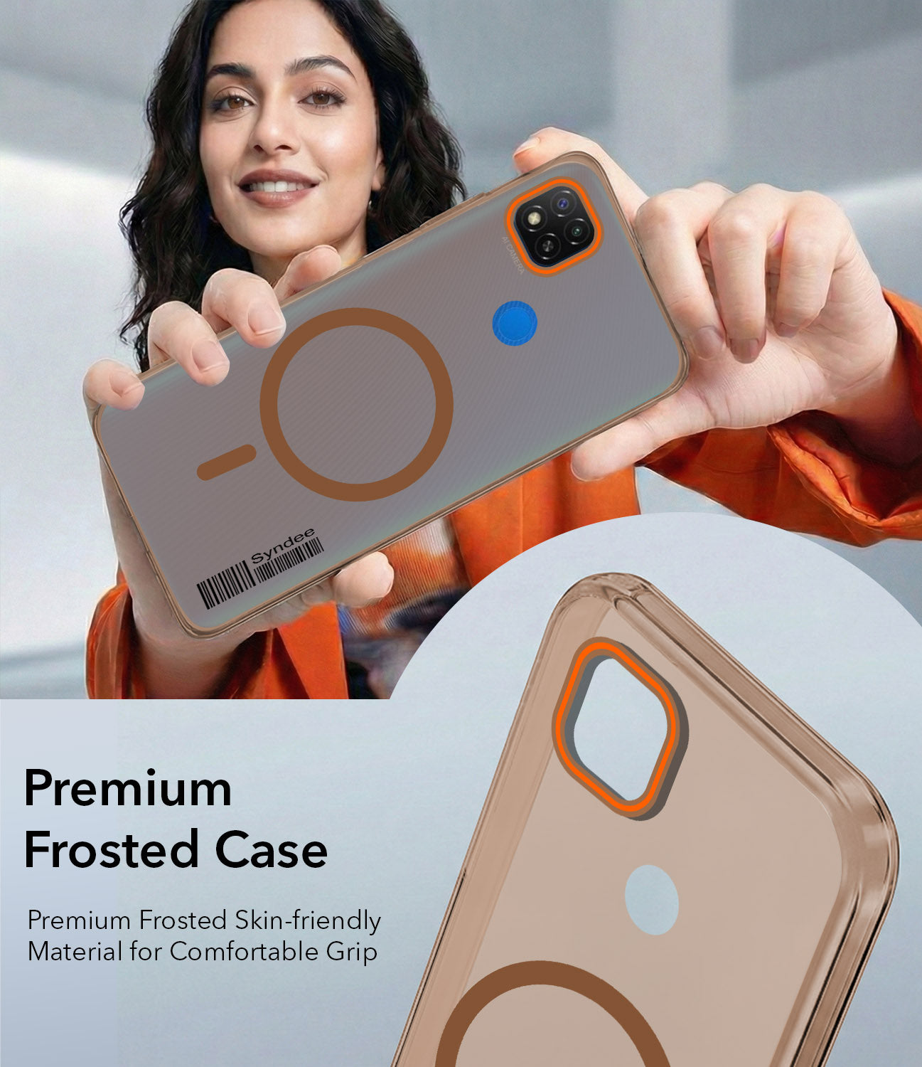 For Redmi 9C Back Cover Case (Soft Touch | Camera Bump Protection | MagSafe Compatible | Matte Finish)