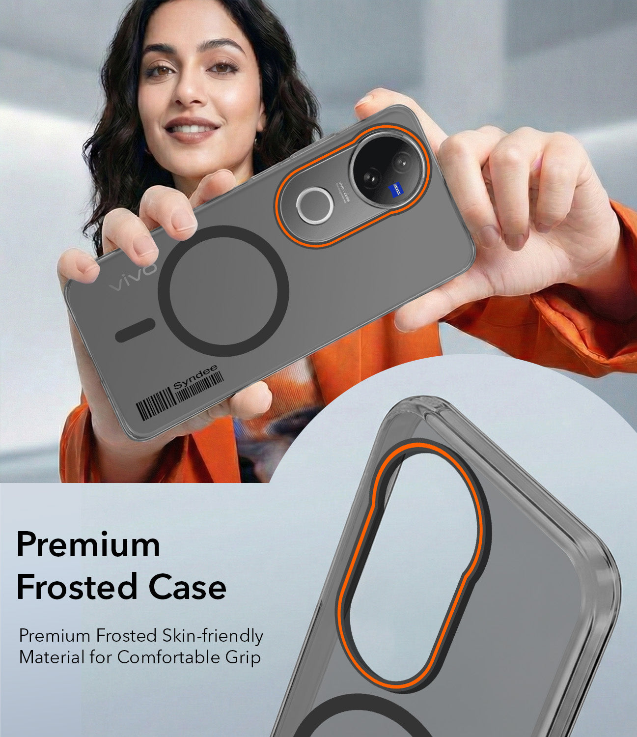 For Vivo V50 | Vivo V50e Back Cover Case (Soft Touch | Camera Bump Protection | MagSafe Compatible | Matte Finish)