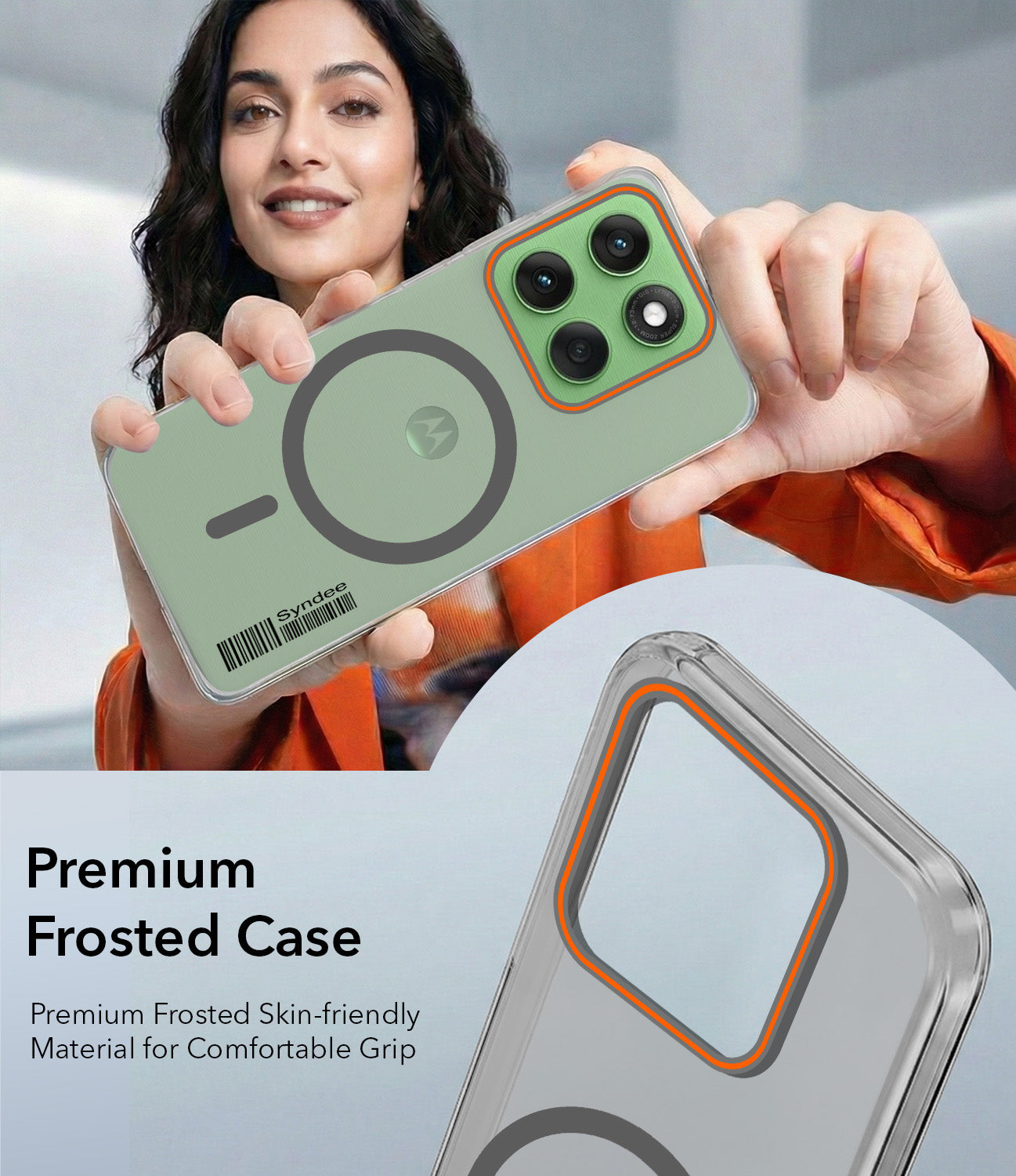 For Motorola Moto Edge 60 Back Cover Case (Soft Touch | Camera Bump Protection | MagSafe Compatible | Matte Finish)