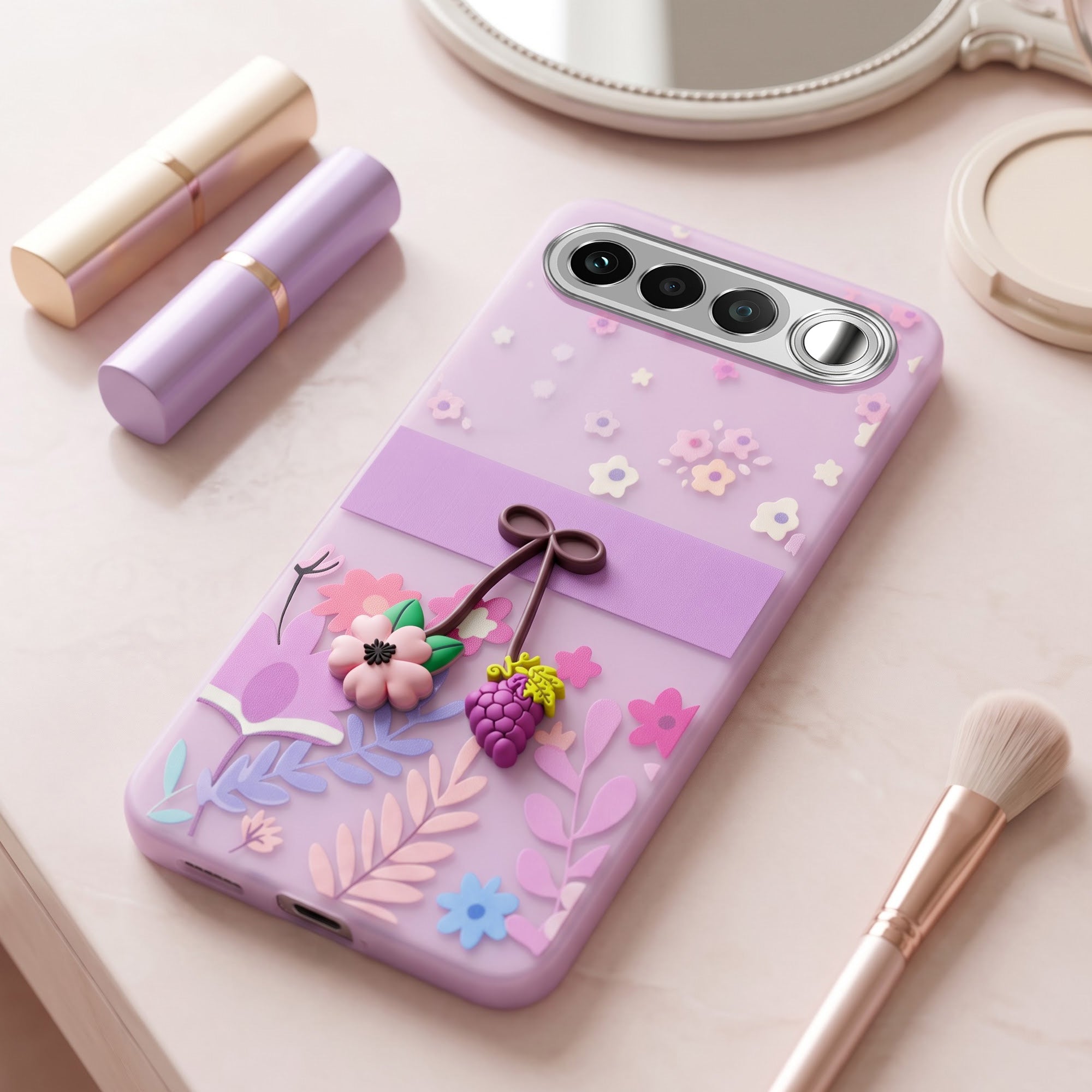 For Realme 16 Back Cover Case (3D Cute Cartoons | Hard Back Side Soft | Matte Premium Finish | HD Printing)